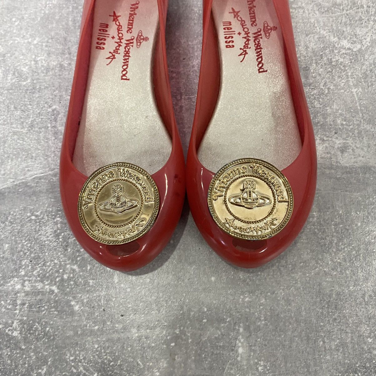Melissa × Vivienne Westwood Vintage Vivienne Westwood Melissa Ballet Flats Anglomania Size US 7 / IT 37 - 3 Thumbnail