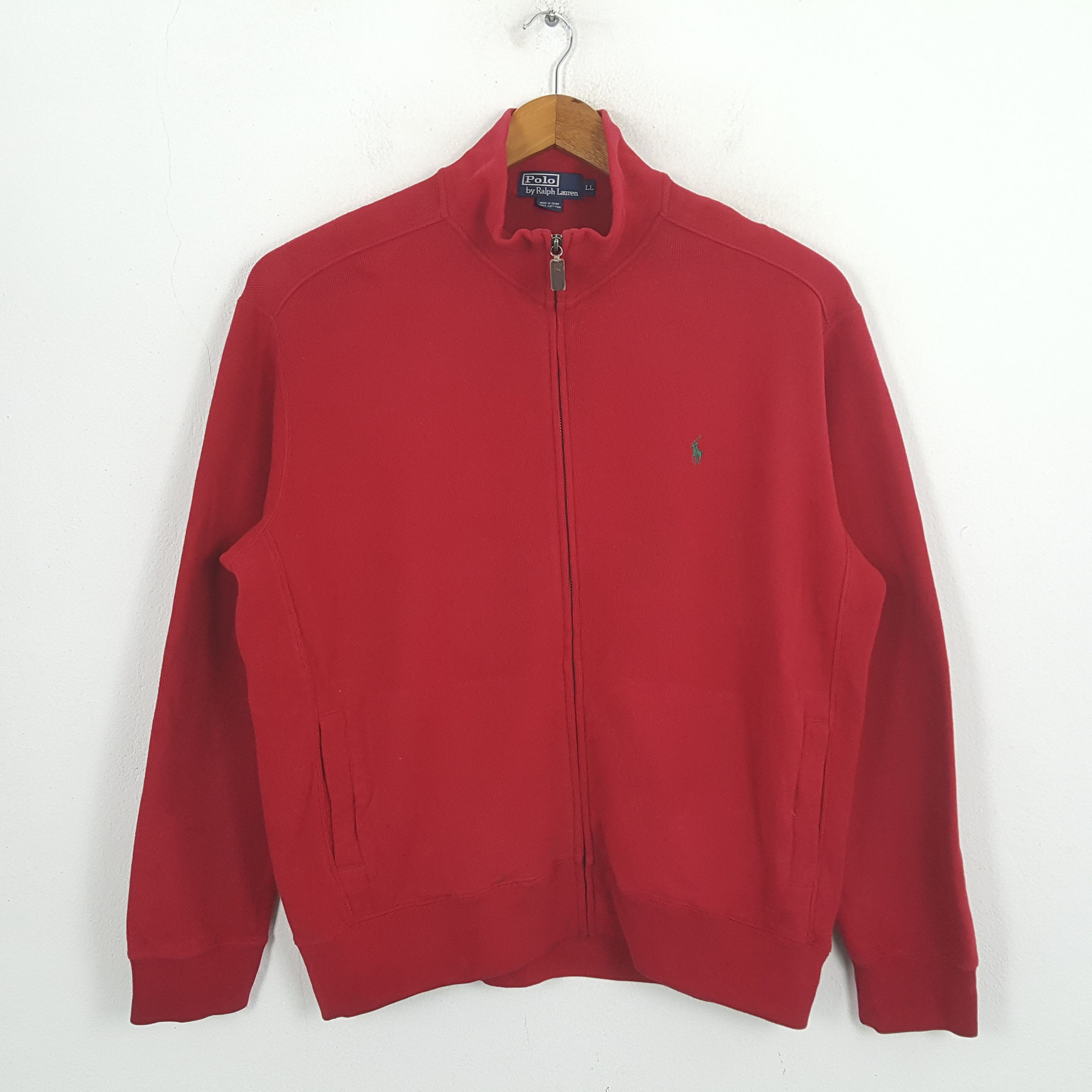 Polo Ralph Lauren × Vintage Vintage POLO by RALPH LAUREN Small Pony Zipper Sweater Size US XL / EU 56 / 4 - 1 Thumbnail