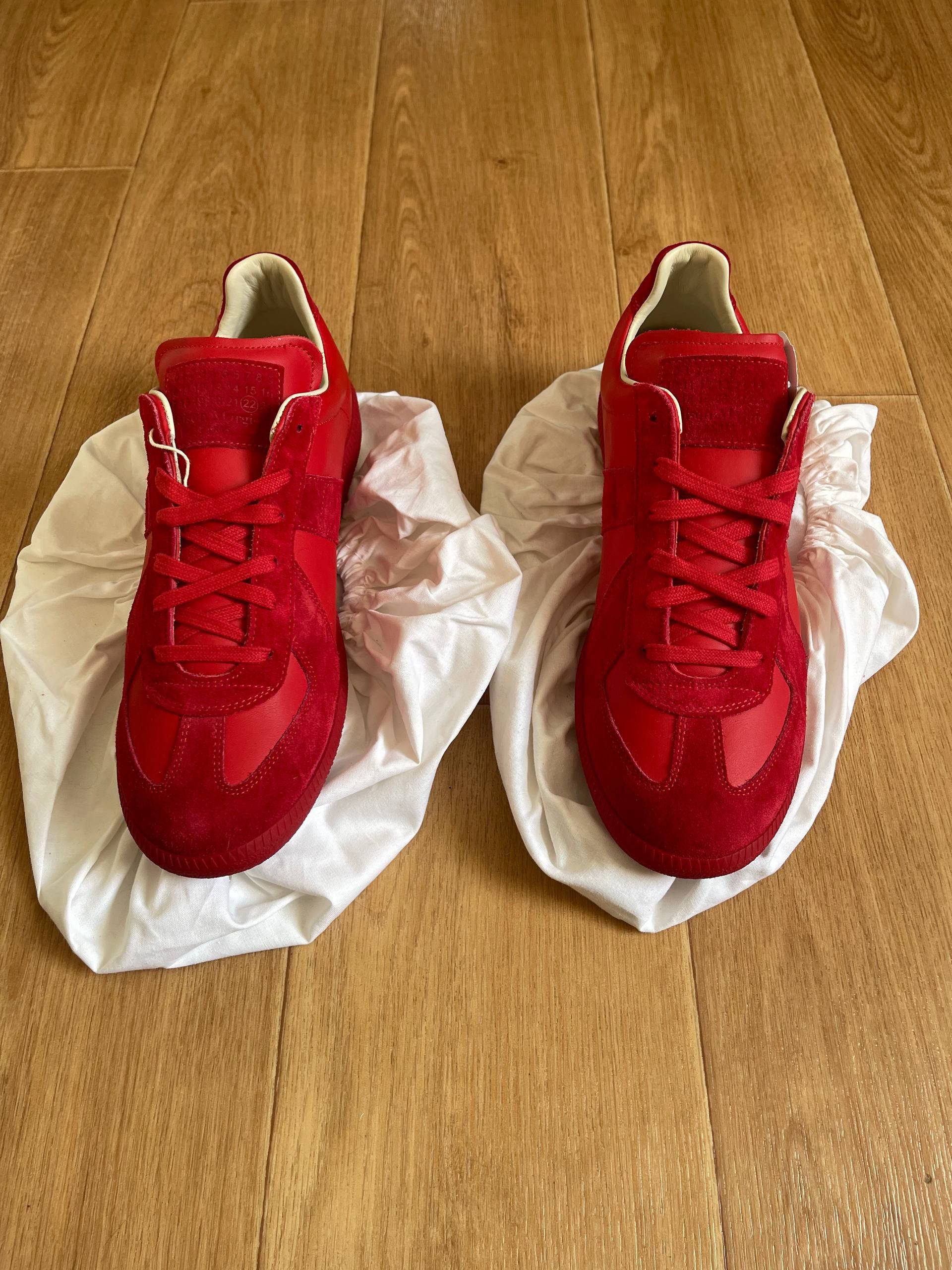 Maison Margiela Maison Martin Margiela MMM Low tTop Replica Red Sneaers Sz43 Size US 10 / EU 43 - 11 Thumbnail