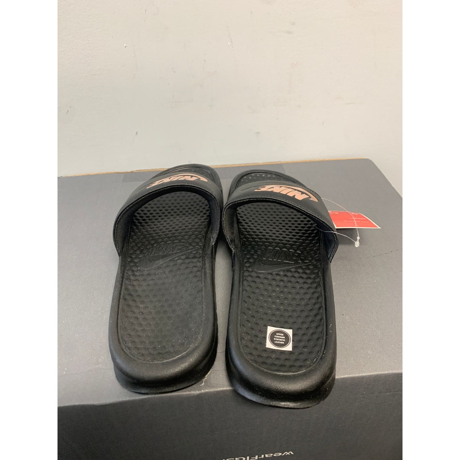 Nike Nike Benassi Jdi Black Rose Gold Womens Size 9 NEW SHIPS NOW Size US 9 / IT 39 - 3 Thumbnail
