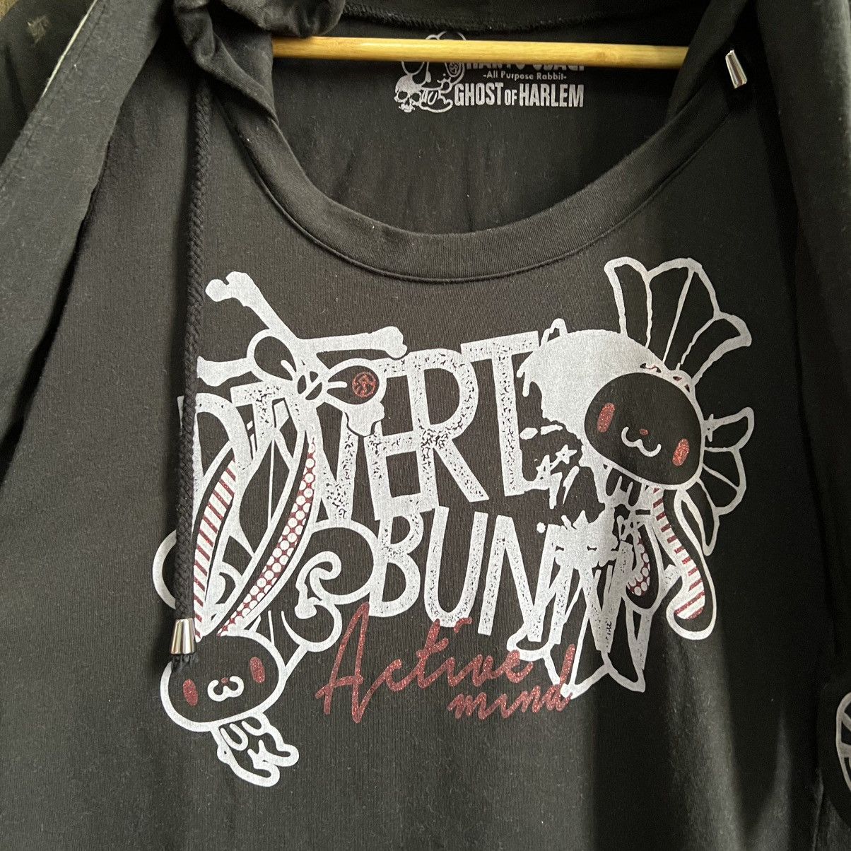 Japanese Brand Ghost Of Harlem Han O-Usagi Punk Rabbit Hoodie Size S / US 4 / IT 40 - 3 Thumbnail