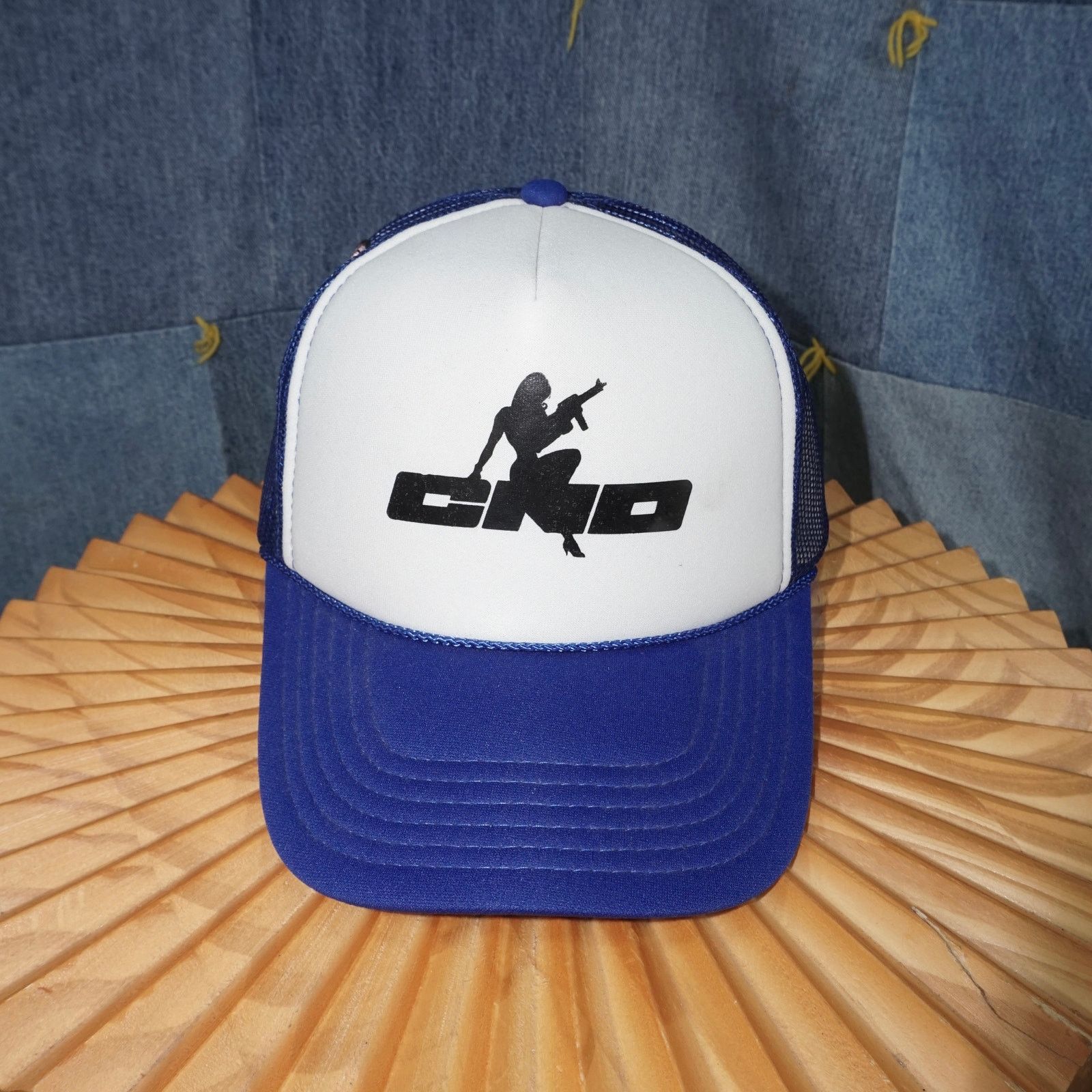 Vintage OSFA - CND logo pinup girl butterfly patch otto trucker hat Size ONE SIZE - 1 Thumbnail
