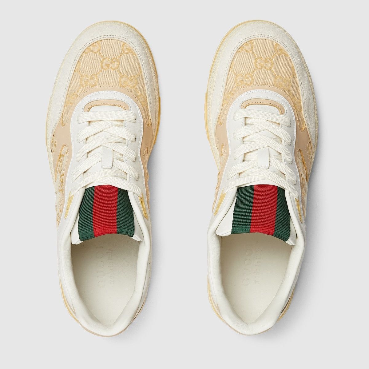Gucci o1mt1gz1025 Men's Gucci Re-Web Sneakers in Multicolor Size US 12 / EU 45 - 4 Thumbnail