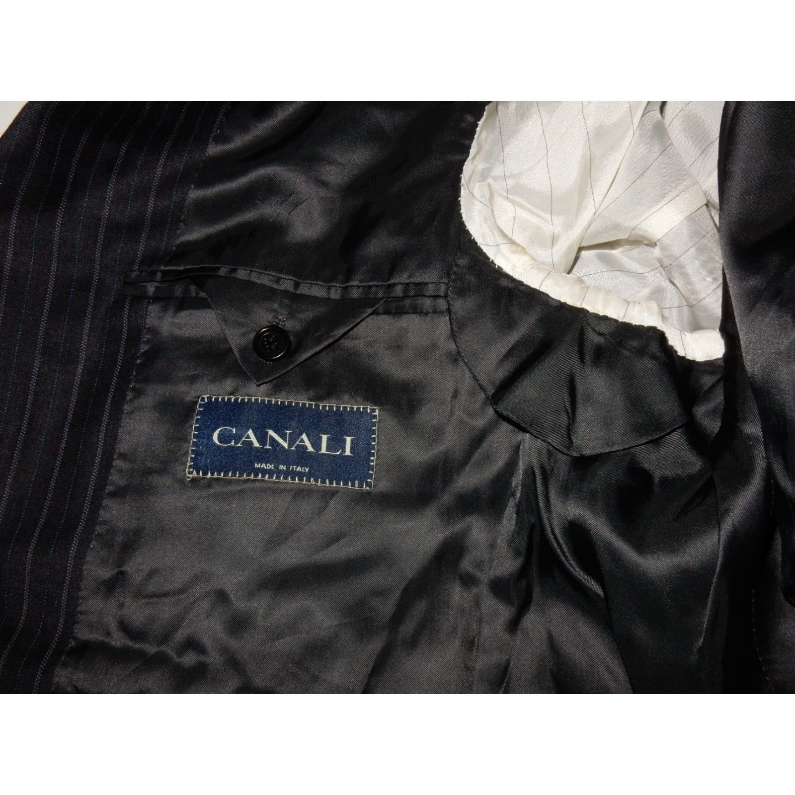 Canali VINTAGE Canali Blazer Sport Coat Jacket Size 48 Gray Wool Mens Size 48R - 7 Thumbnail