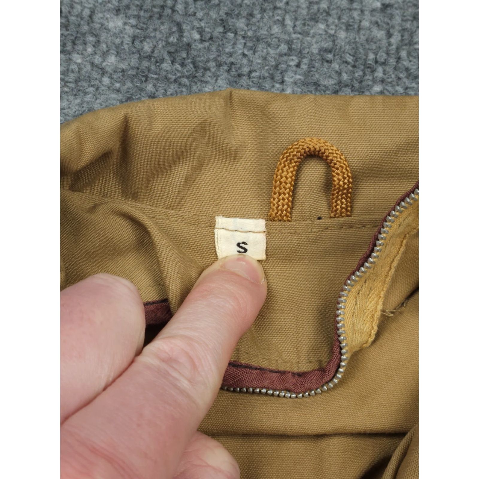 Vintage VINTAGE Montgomery Ward Poplin Jacket Men's Small Beige Zip Bomber USA Size US M / EU 48-50 / 2 - 7 Thumbnail