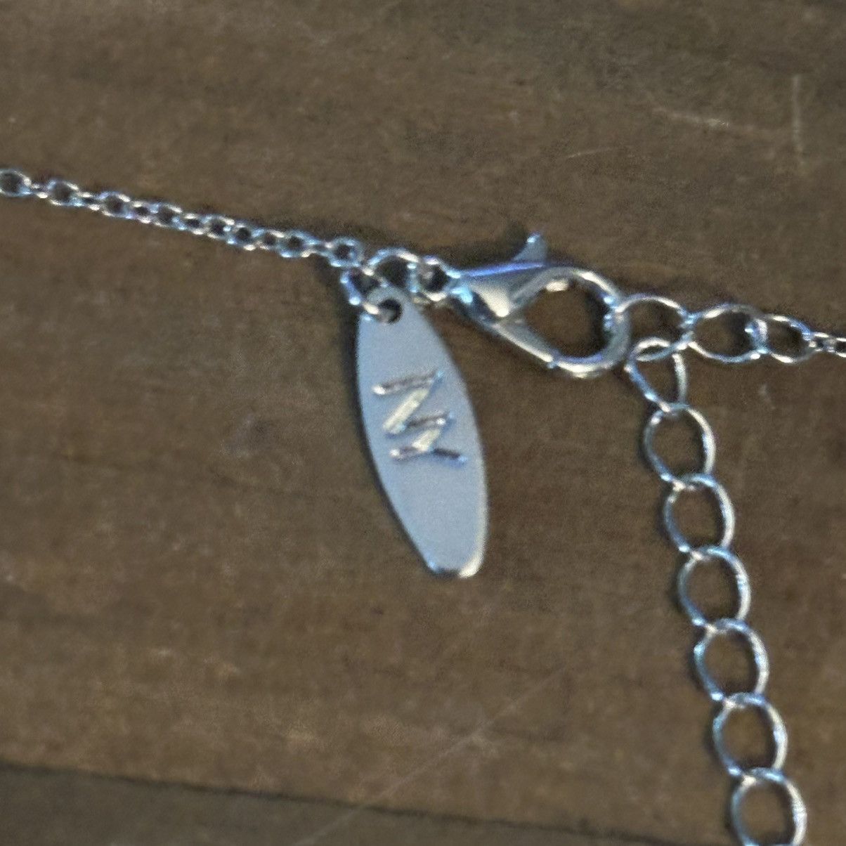 Other NY Collection silver tone paved sliding charms necklace Size ONE SIZE - 4 Thumbnail