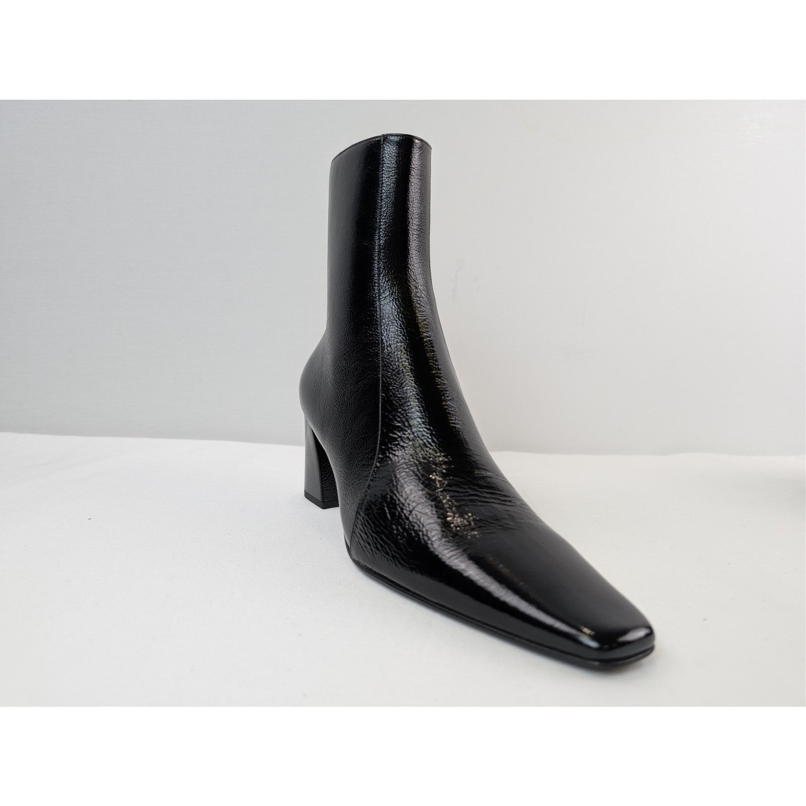 Saint Laurent Paris o1rshd1 Naplack Hero Calf Rainer 75 Boots in Nero Size US 12 / EU 45 - 2 Thumbnail