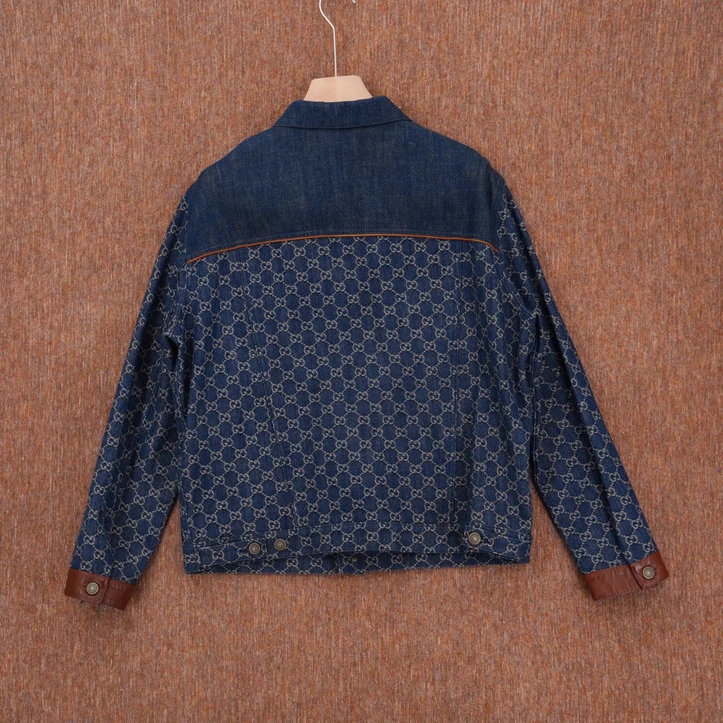 Gucci GUCCI GG Monogram All Over Denim Jacket 46 99 Size US S / EU 44-46 / 1 - 2 Thumbnail
