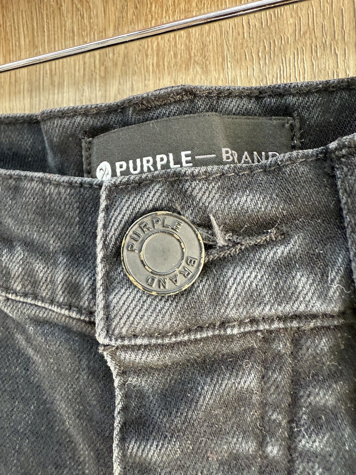 Purple Purple Black Denim Jeans Size US 32 / EU 48 - 6 Thumbnail