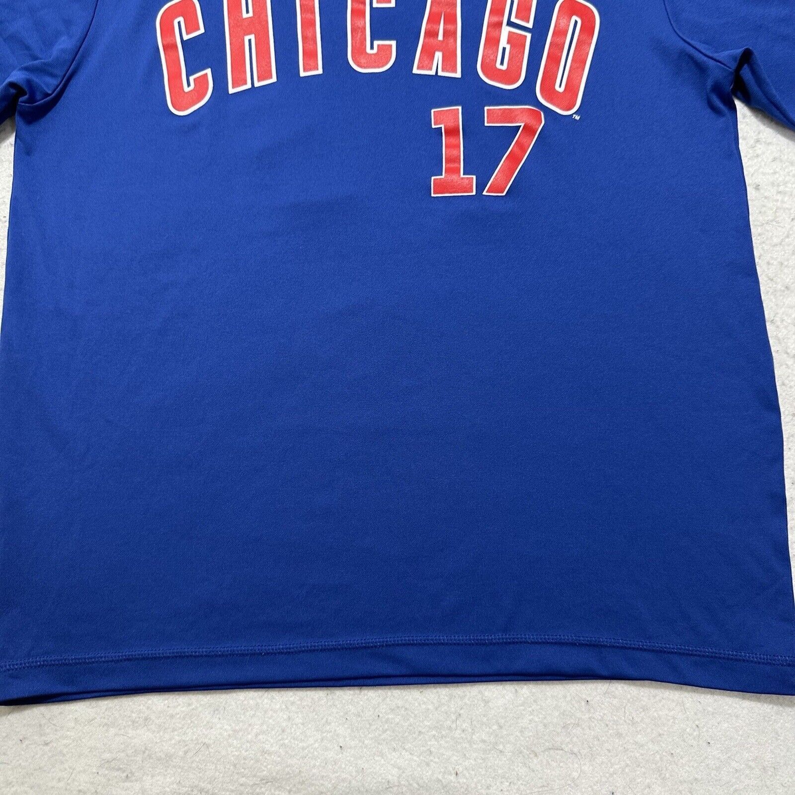 MLB MLB Chicago Cubs Medium Blue Baseball #17 Bryant T Shirt Size US M / EU 48-50 / 2 - 7 Thumbnail