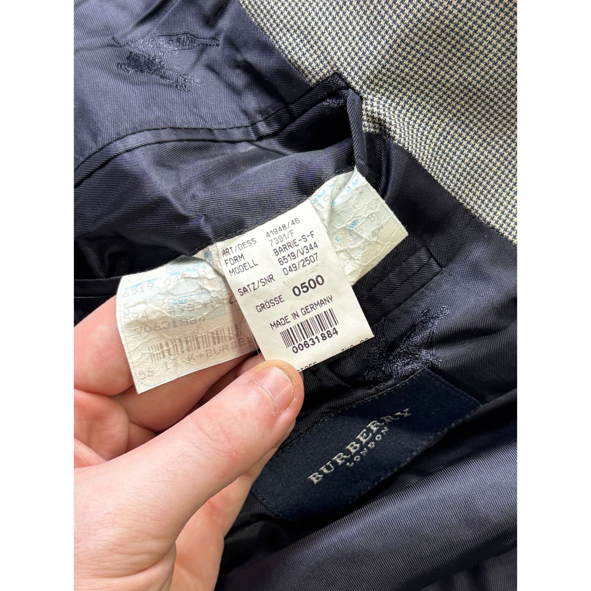 Burberry Burberry for PkZ Vintage 3 Button Wool Blazer (Y1153) Size 44R - 6 Thumbnail