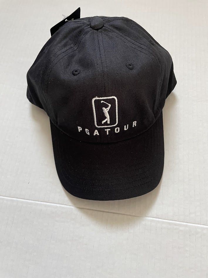 PGA Tour PGA Tour Black Logo Hat Size ONE SIZE - 1 Thumbnail