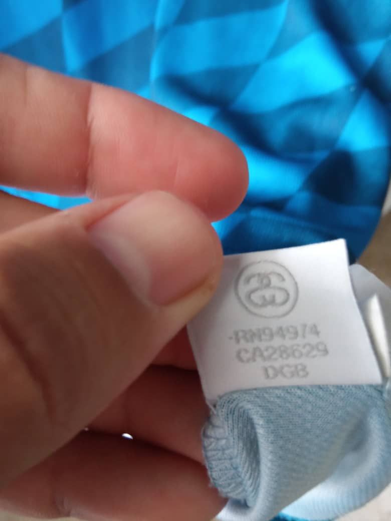 Hypebeast STUSSY BLUE SOCCER JERSEY Size US L / EU 52-54 / 3 - 11 Thumbnail