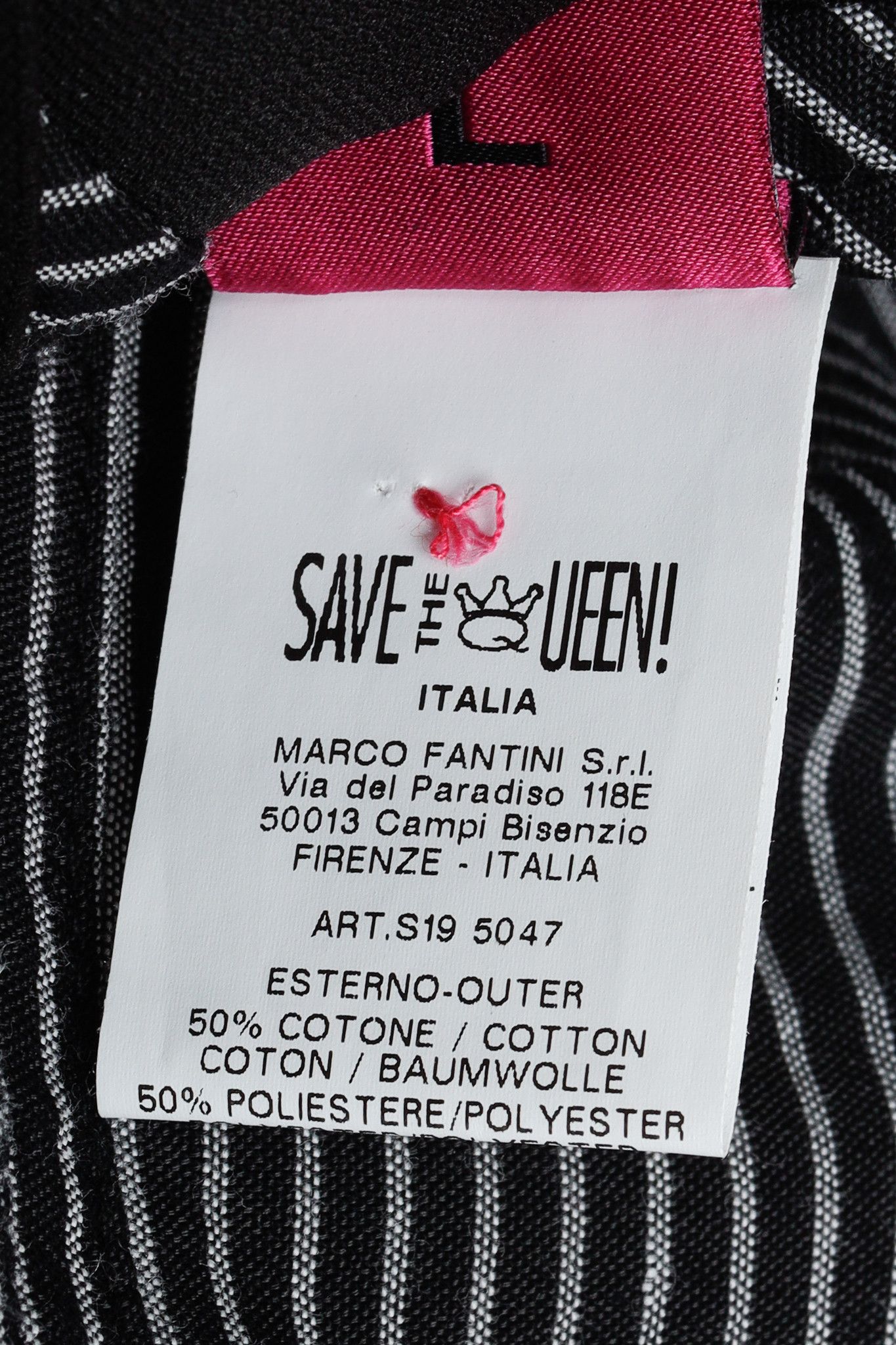 Other Save The Queen SS/19 Black Pinstripe-Cotton Wide-Leg Pants Size 30" / US 8 / IT 44 - 9 Thumbnail