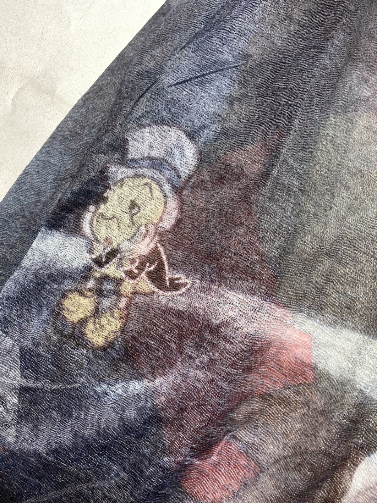 Japanese Brand 2000s Pinocchio - Big Graphic Mesh Top LS Size US M / EU 48-50 / 2 - 5 Thumbnail