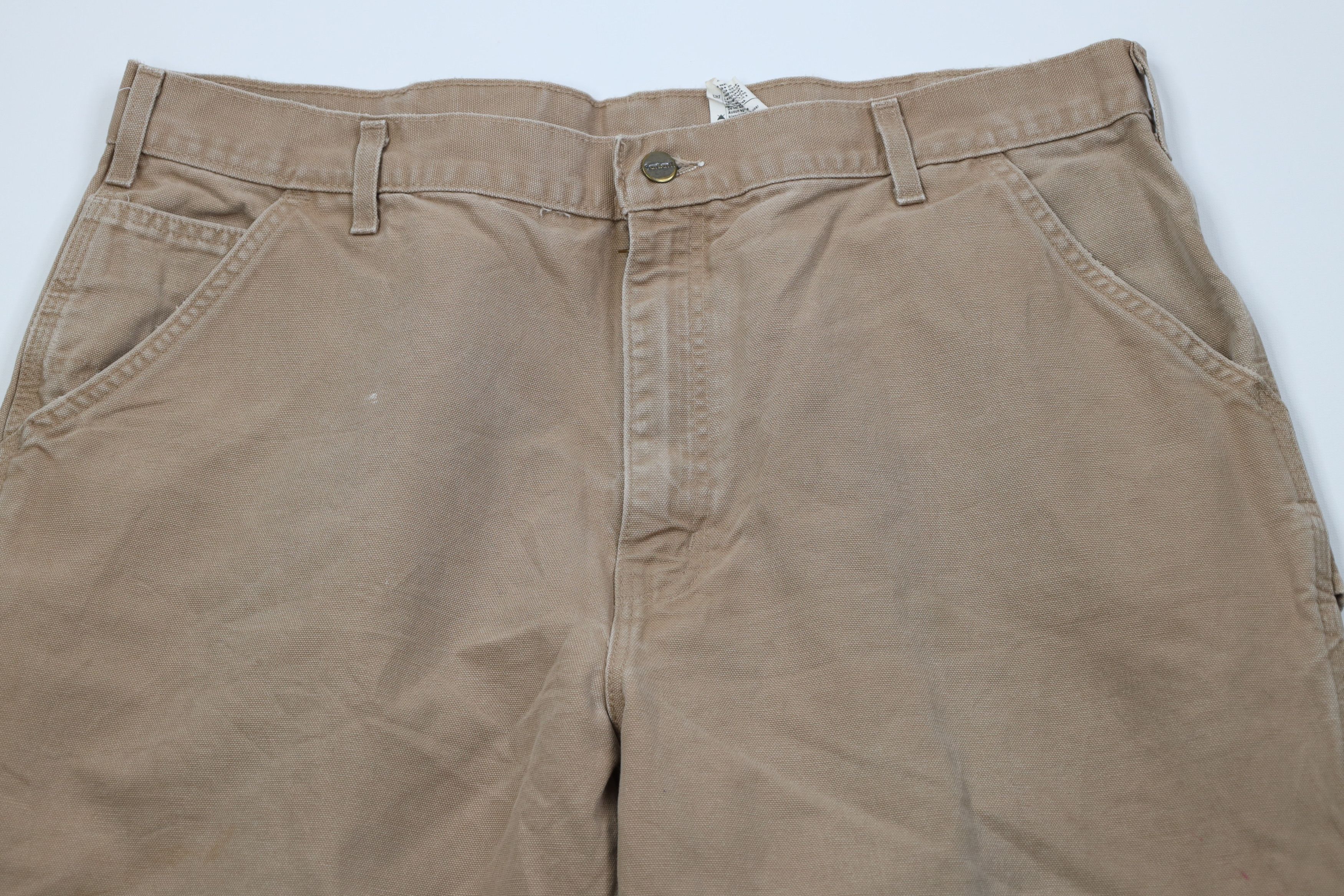 Carhartt Vintage Y2K 2004 Carhartt Canvas Wide Leg Dungaree Pants USA Size US 40 / EU 56 - 2 Thumbnail