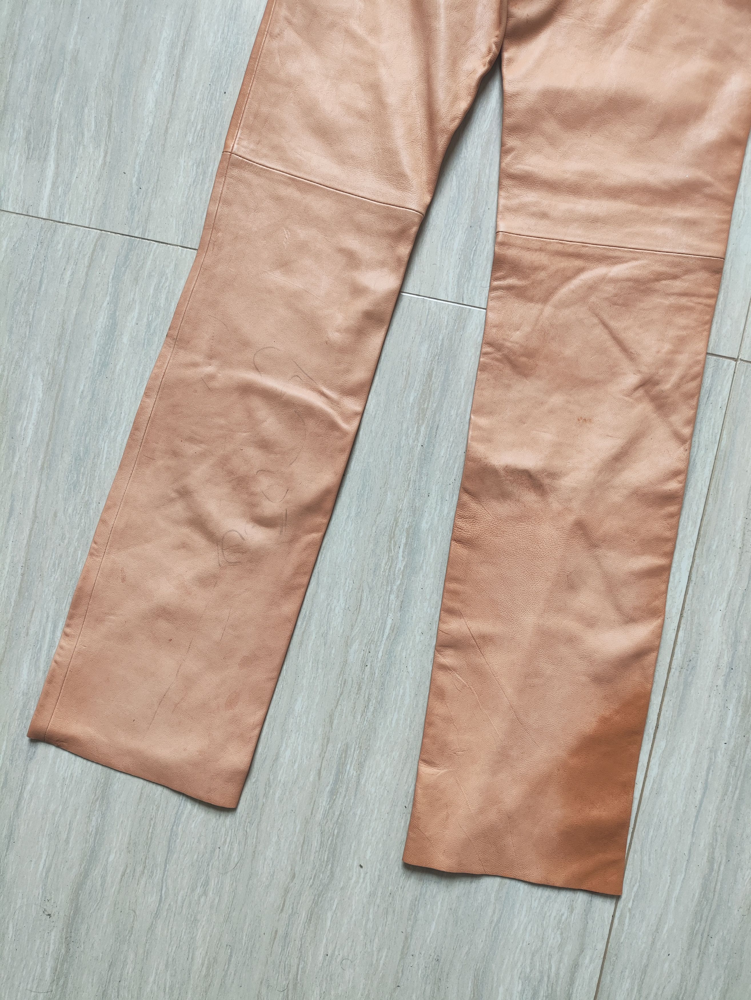 Helmut Lang Archive sunburn natural leather pants Size US 28 / EU 44 - 8 Thumbnail
