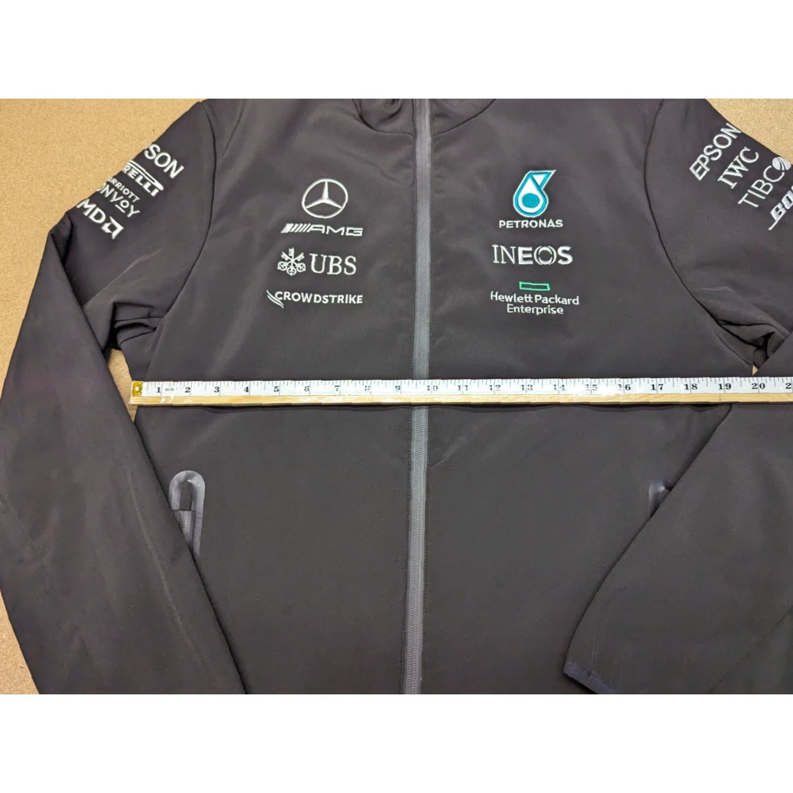 Vintage Mercedes Formula 1 Team Jacket Size M Petronas Racing F1 Stichd Black Full Zip Mens Track Jacket Size US M / EU 48-50 / 2 - 5 Thumbnail