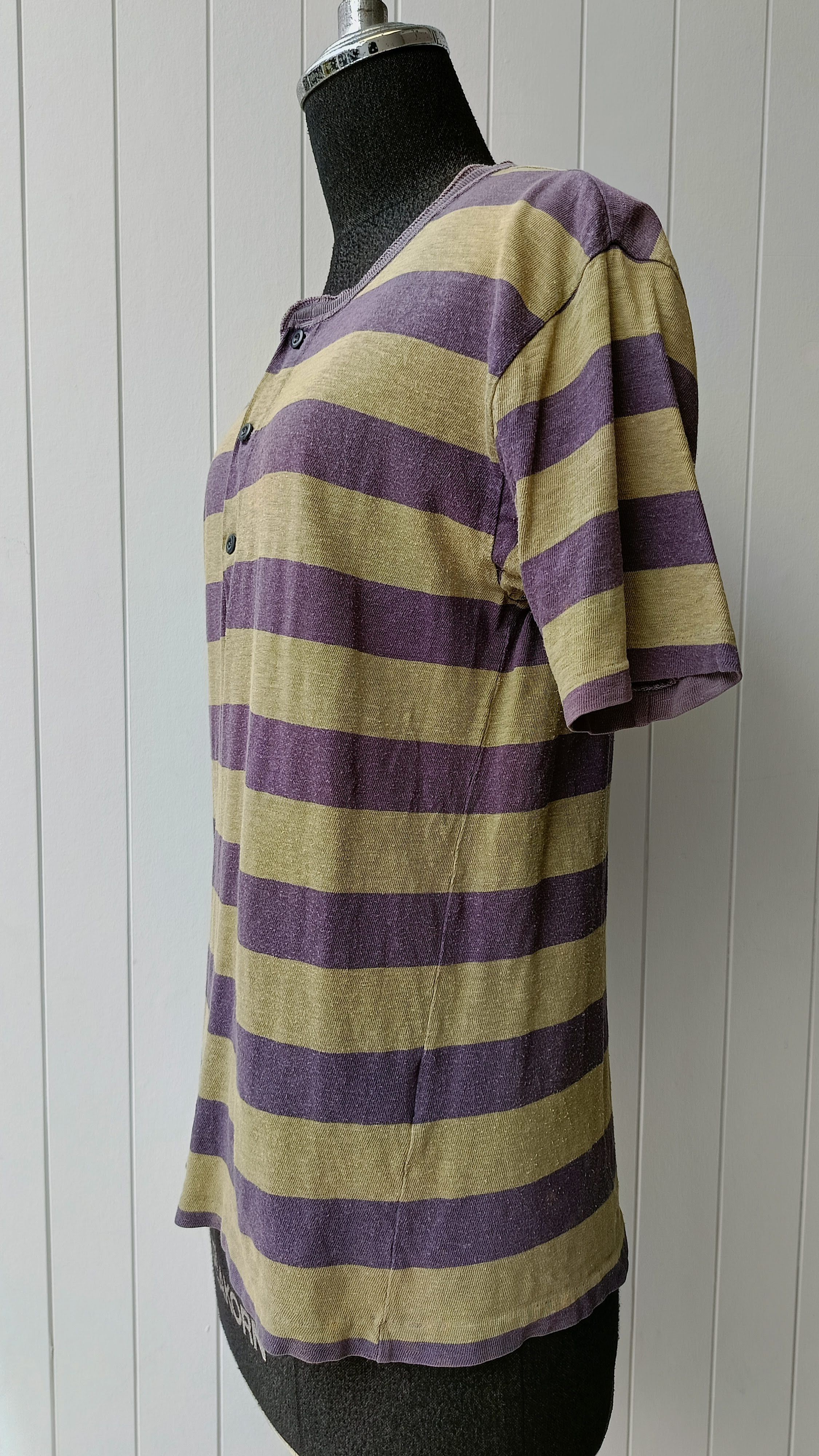 45rpm 45RPM studio by R 2 Japan 90s green purple Henley tshirt Size S / US 4 / IT 40 - 7 Thumbnail
