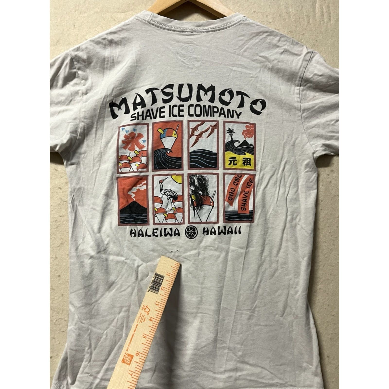 Vintage Matsumoto Shave Ice T Shirt Beig e Small Distressed 2 Sided Crew Neck Men Short Sleeve Vintage No Size US S / EU 44-46 / 1 - 6 Thumbnail