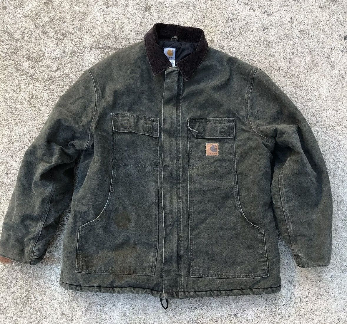 Carhartt Carhartt Jacket Mens Green C26 MOS Canvas Arctic Quilt Size US L / EU 52-54 / 3 - 5 Thumbnail