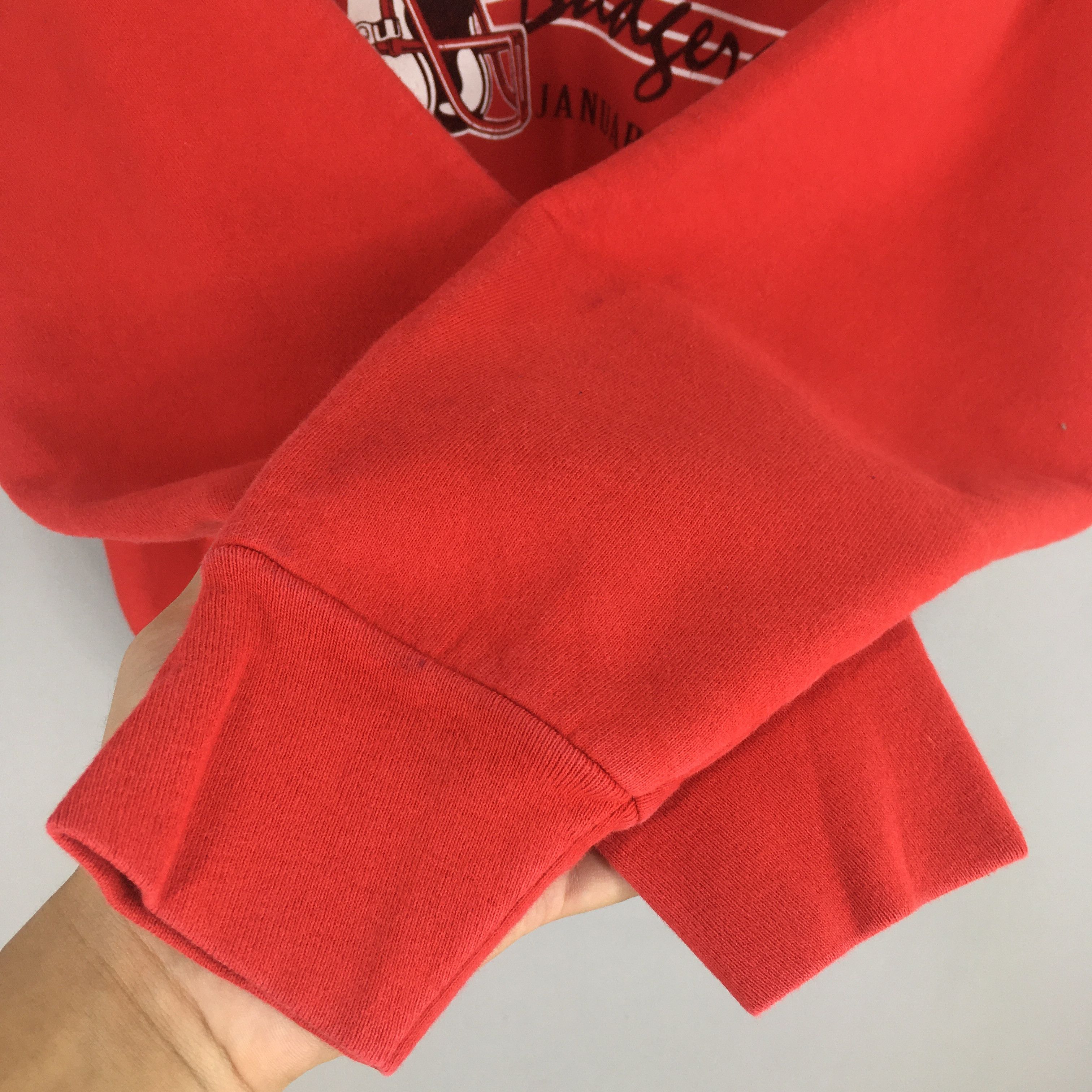 NCAA × Vintage Vintage 90s Wisconsin Badgers Ncaa Sweatshirt Medium Size US M / EU 48-50 / 2 - 4 Thumbnail