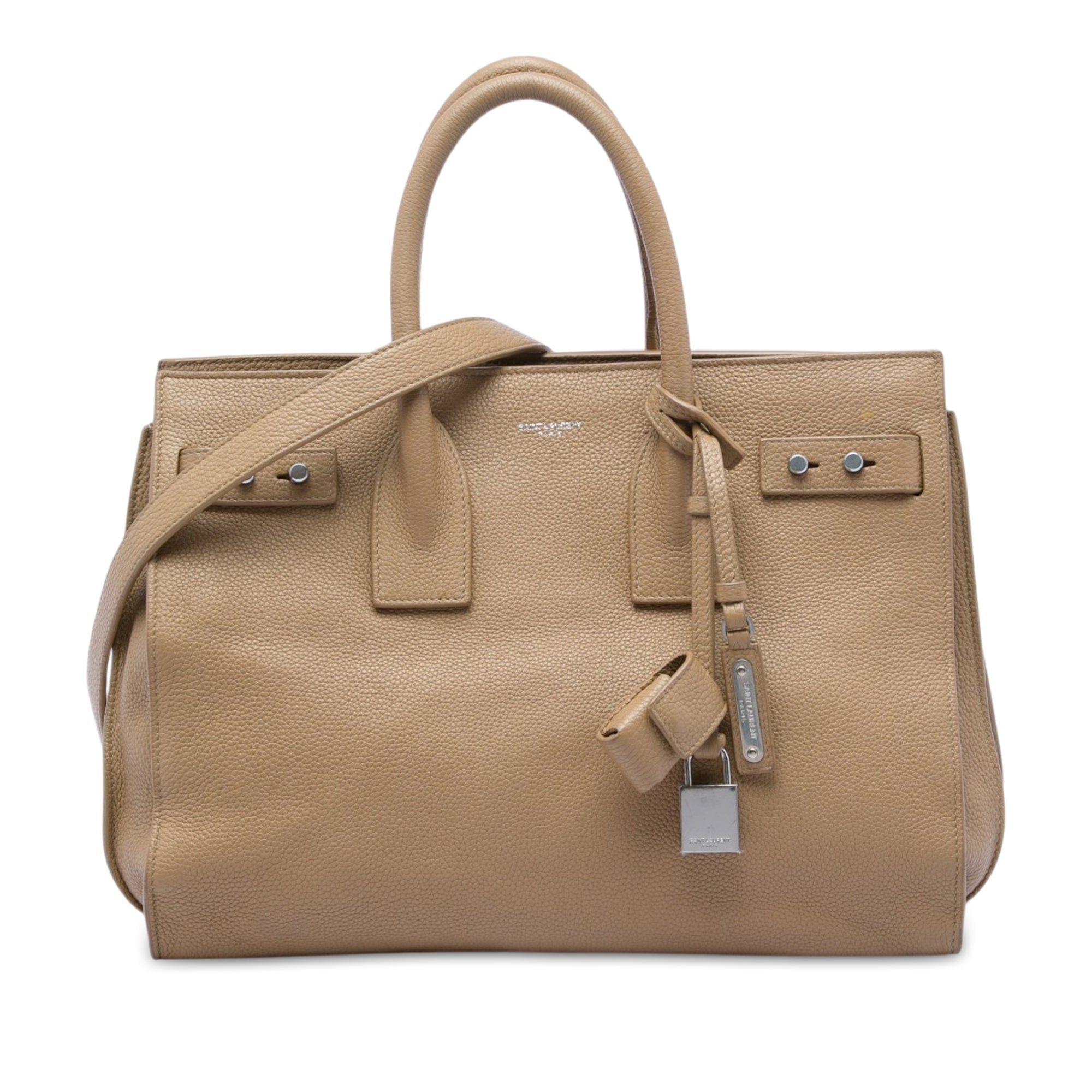 Saint Laurent Paris Grained Calfskin Supple Sac De Jour Satchel Size ONE SIZE - 1 Thumbnail