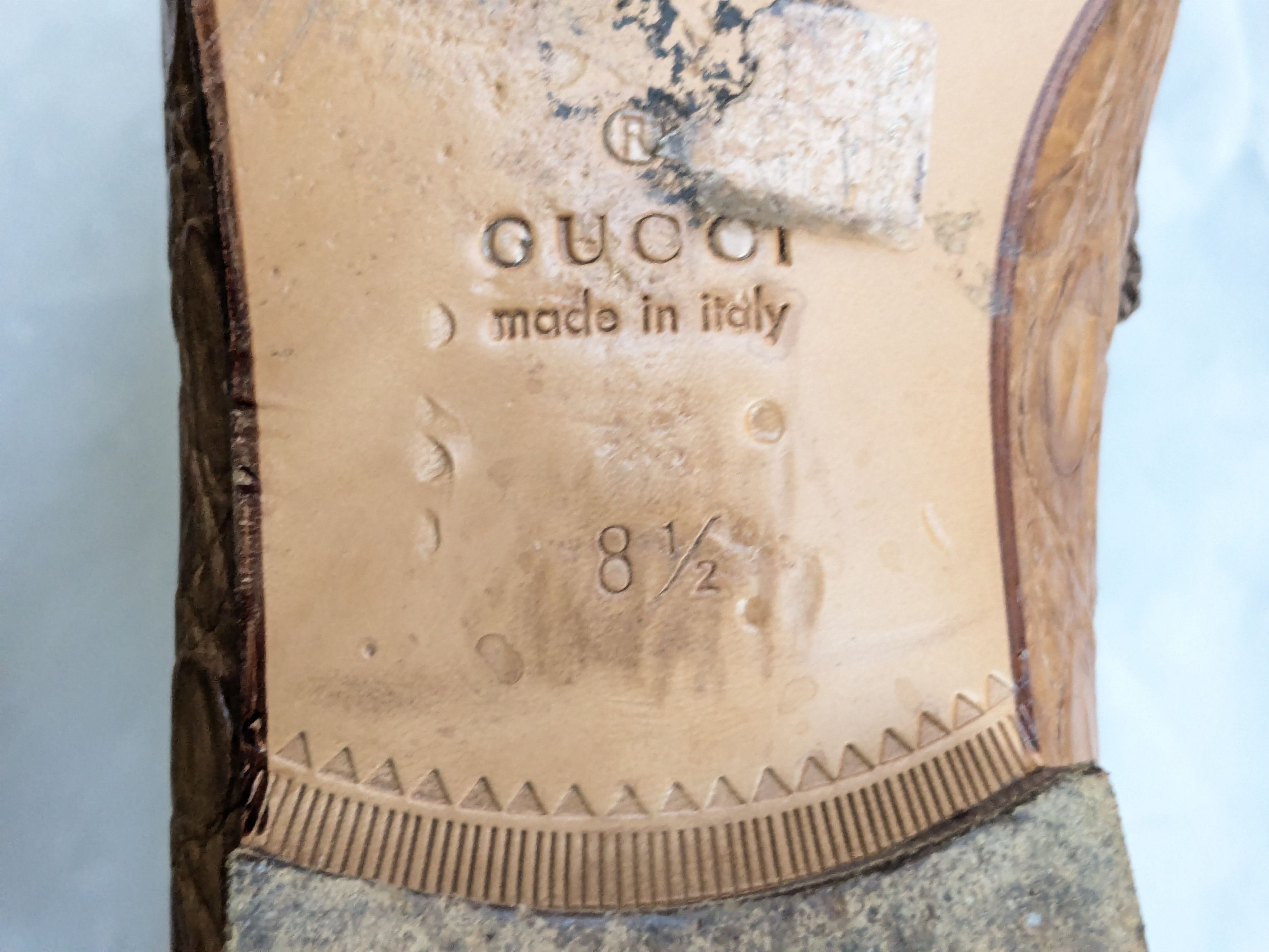 Gucci Gucci Horsebit Loafers Brown Crocodile Bamboo Size US 9 / EU 42 - 16 Thumbnail