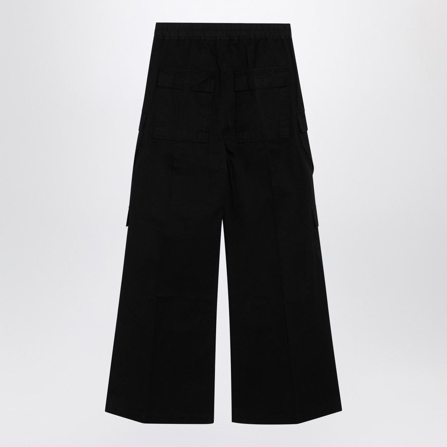 Rick Owens Drkshdw o1d2blof0226 Double Cargo Trousers in Black Size US 34 / EU 50 - 2 Thumbnail
