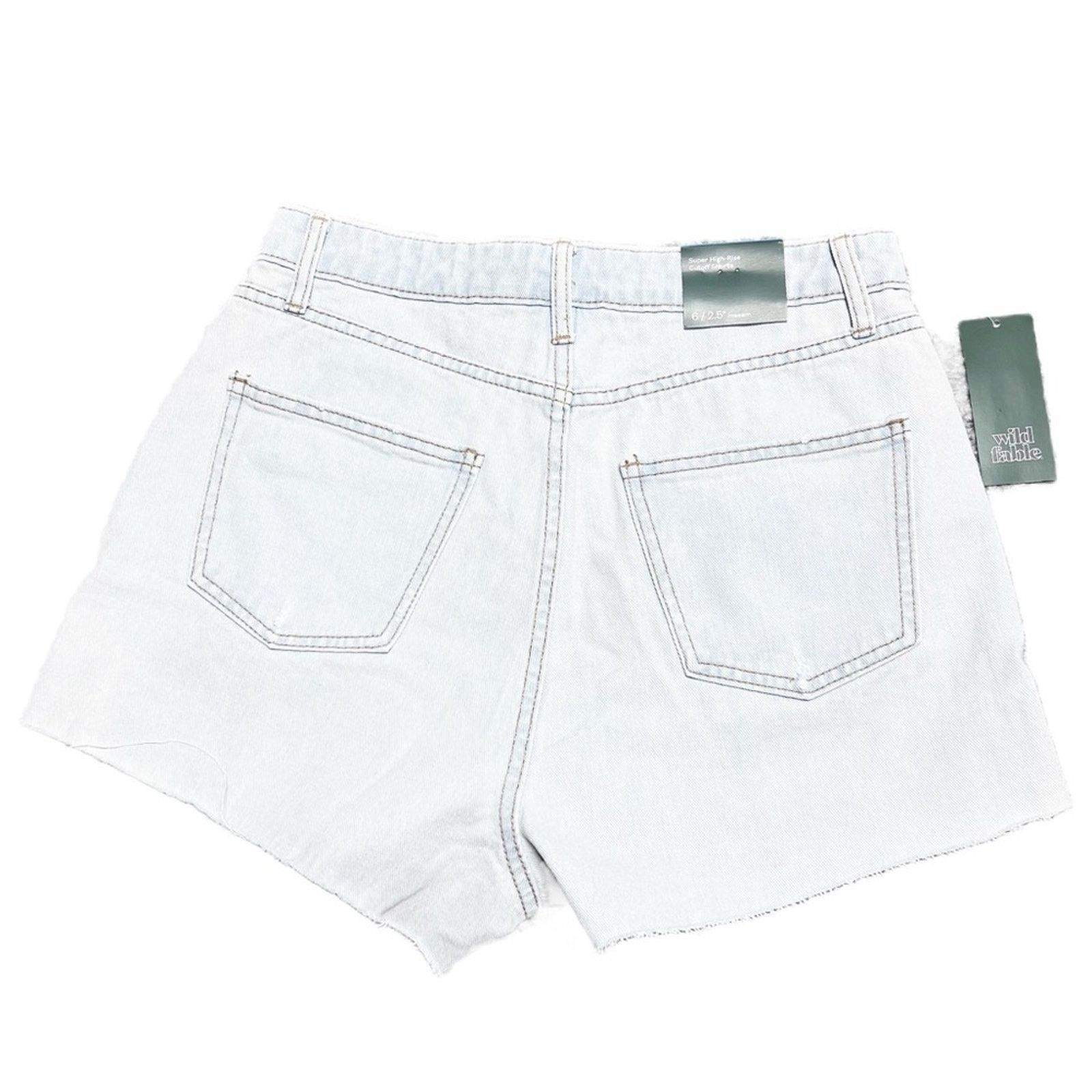 Target Basics New with Tags Wild Fable Women’s Super High Rise Jean Shorts Size 28" / US 6 / IT 42 - 7 Thumbnail