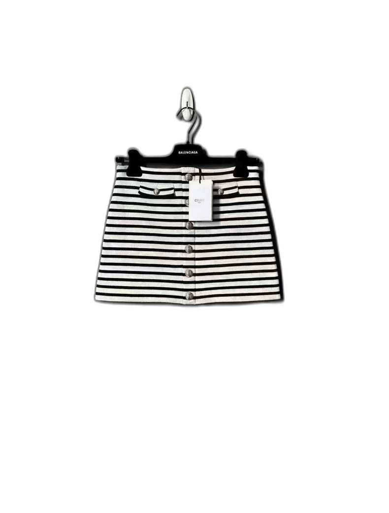 Celine Celine Striped Skirt New Arrival Size US 34 / EU 50 - 1 Thumbnail