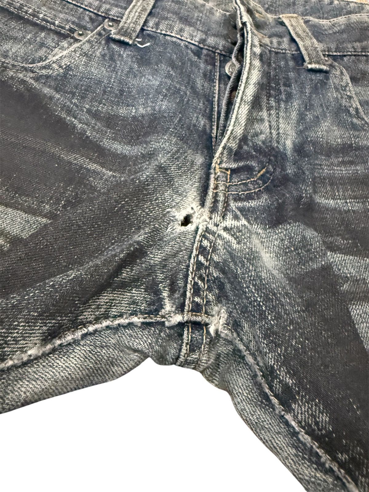 Tornado Mart TORNADO MART FLARED DISTRESSED BOOTCUTJEANS Size US 31 - 10 Thumbnail