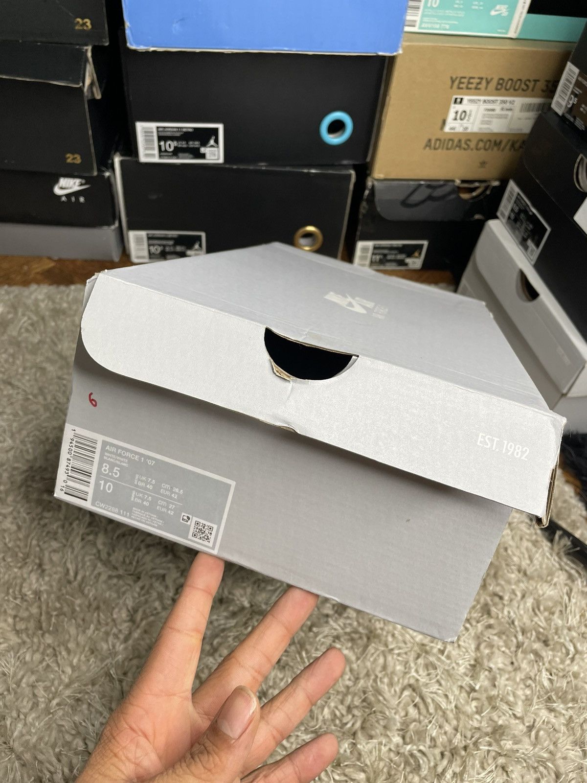 Nike Nike Air Force 1 Triple White Size US 8.5 / EU 41-42 - 11 Thumbnail