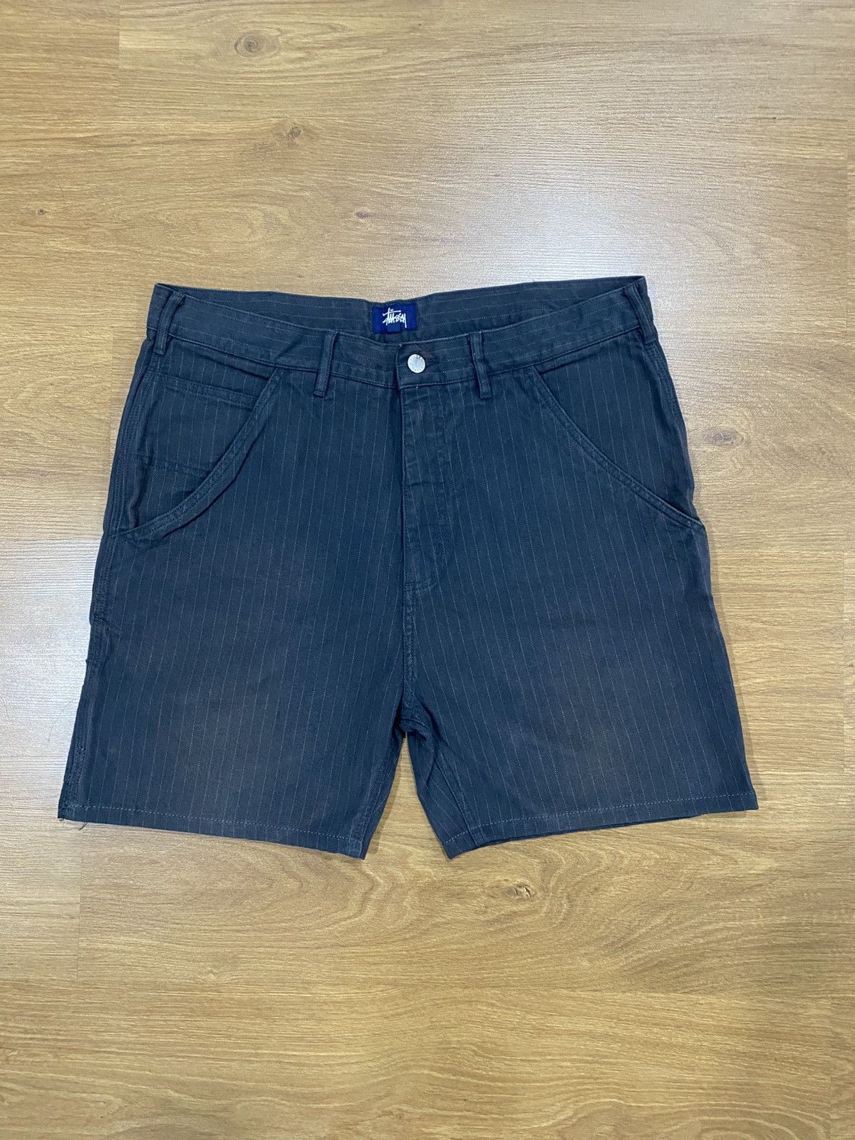 Stussy Vintage Y2K Stussy Worldwide Stripe Short Pant Size US 34 / EU 50 - 2 Thumbnail