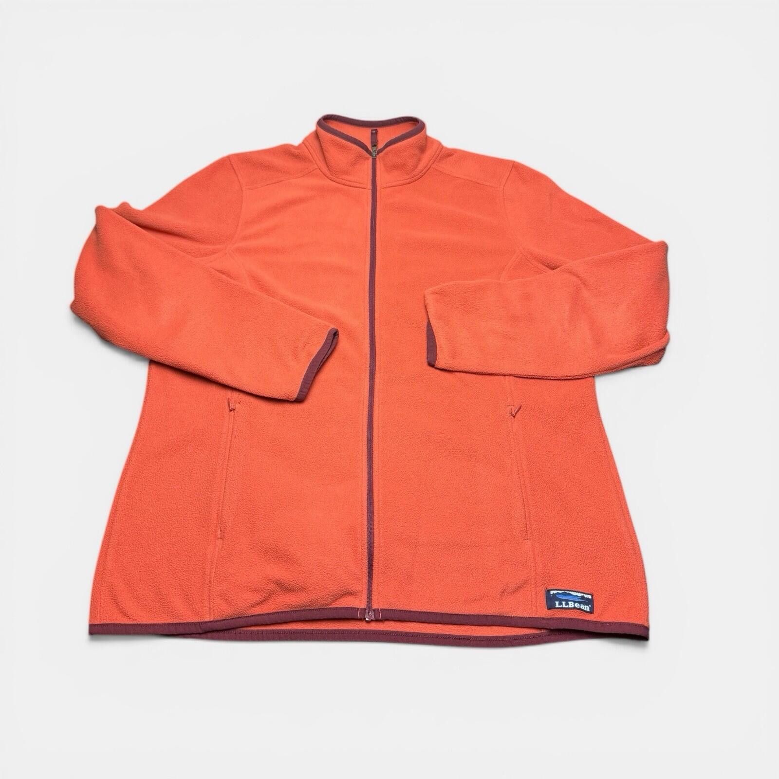 L.L. Bean LL Bean Sweatshirt Womens L Orange Pullover Full Zip Long Size L / US 10 / IT 46 - 1 Thumbnail