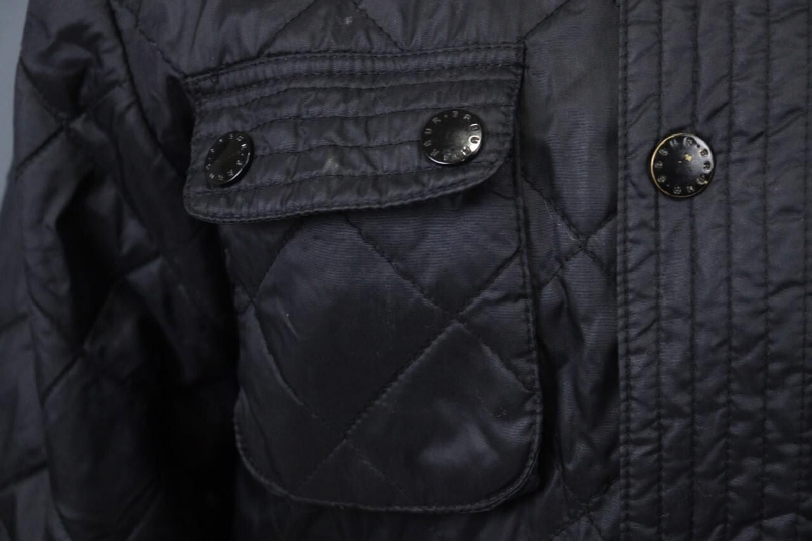Barbour Barbour Black Belted Mock Neck Pocket Zip Quilted Jacket Size US M / EU 48-50 / 2 - 7 Thumbnail