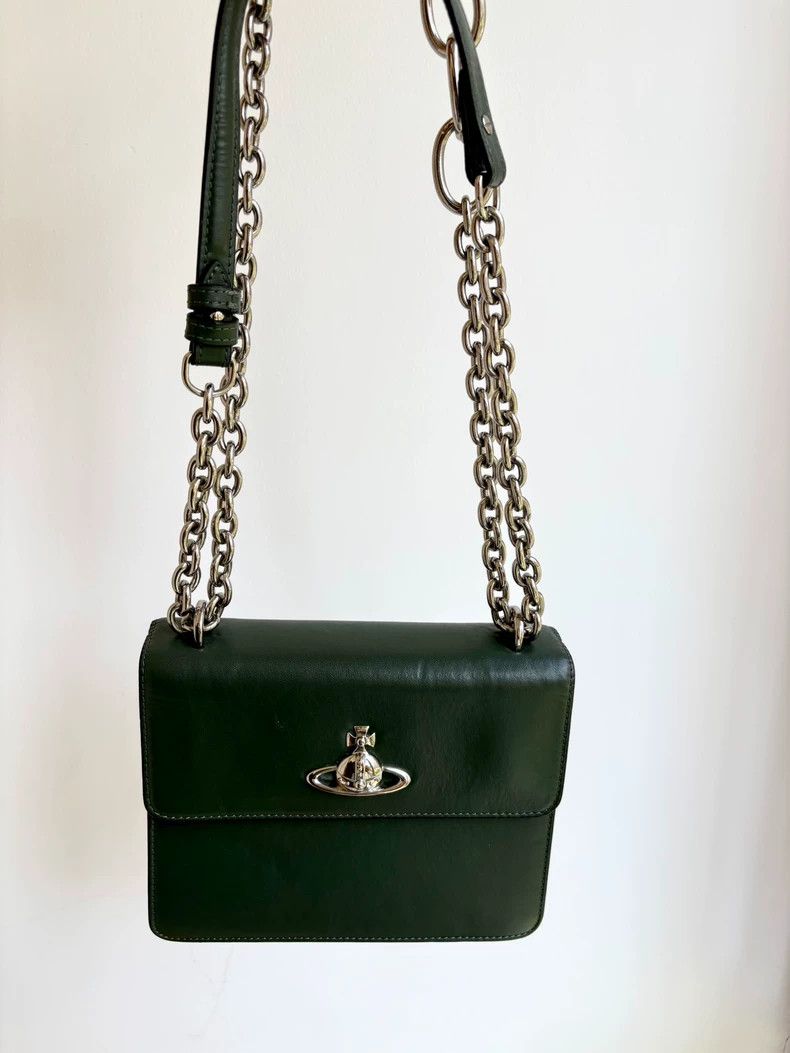 Vivienne Westwood Vivienne Westwood size os Green Saturn single shoulder bag Size ONE SIZE - 1 Thumbnail