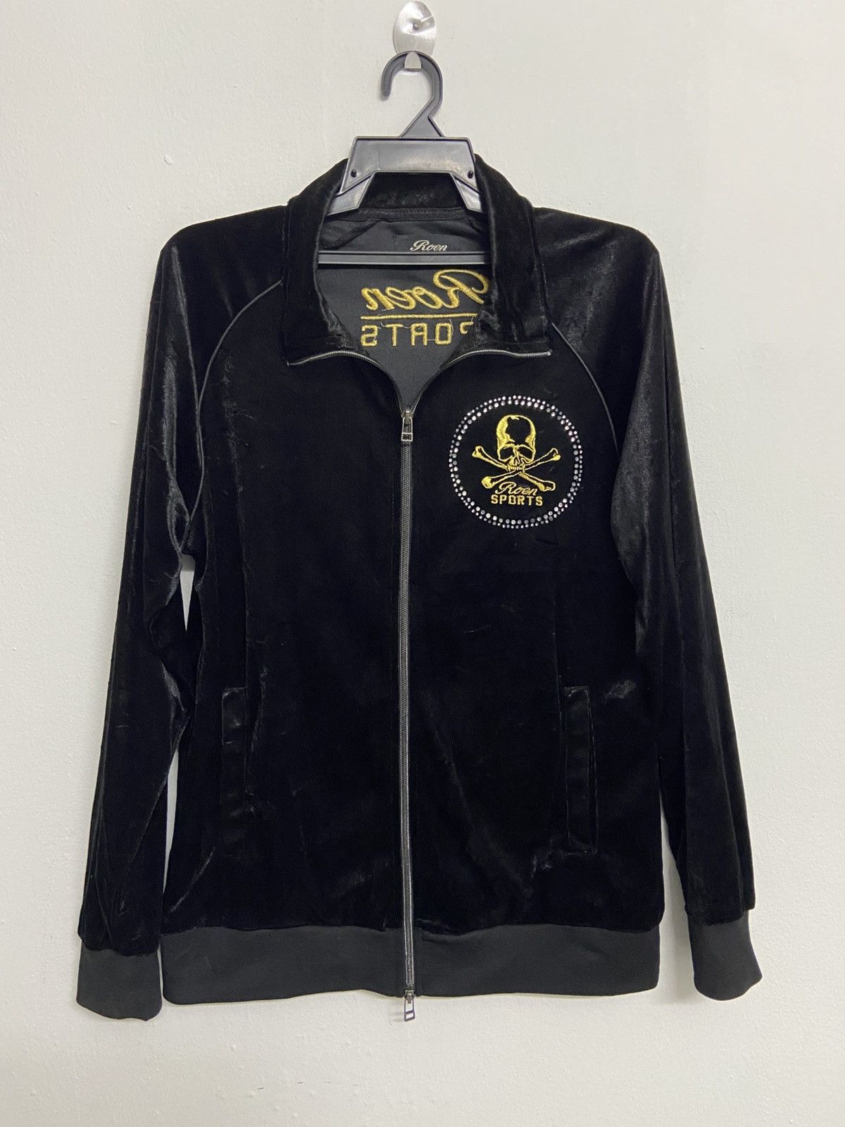 Japanese Brand 2000s Roen Velvet Black Jacket Size US M / EU 48-50 / 2 - 1 Thumbnail