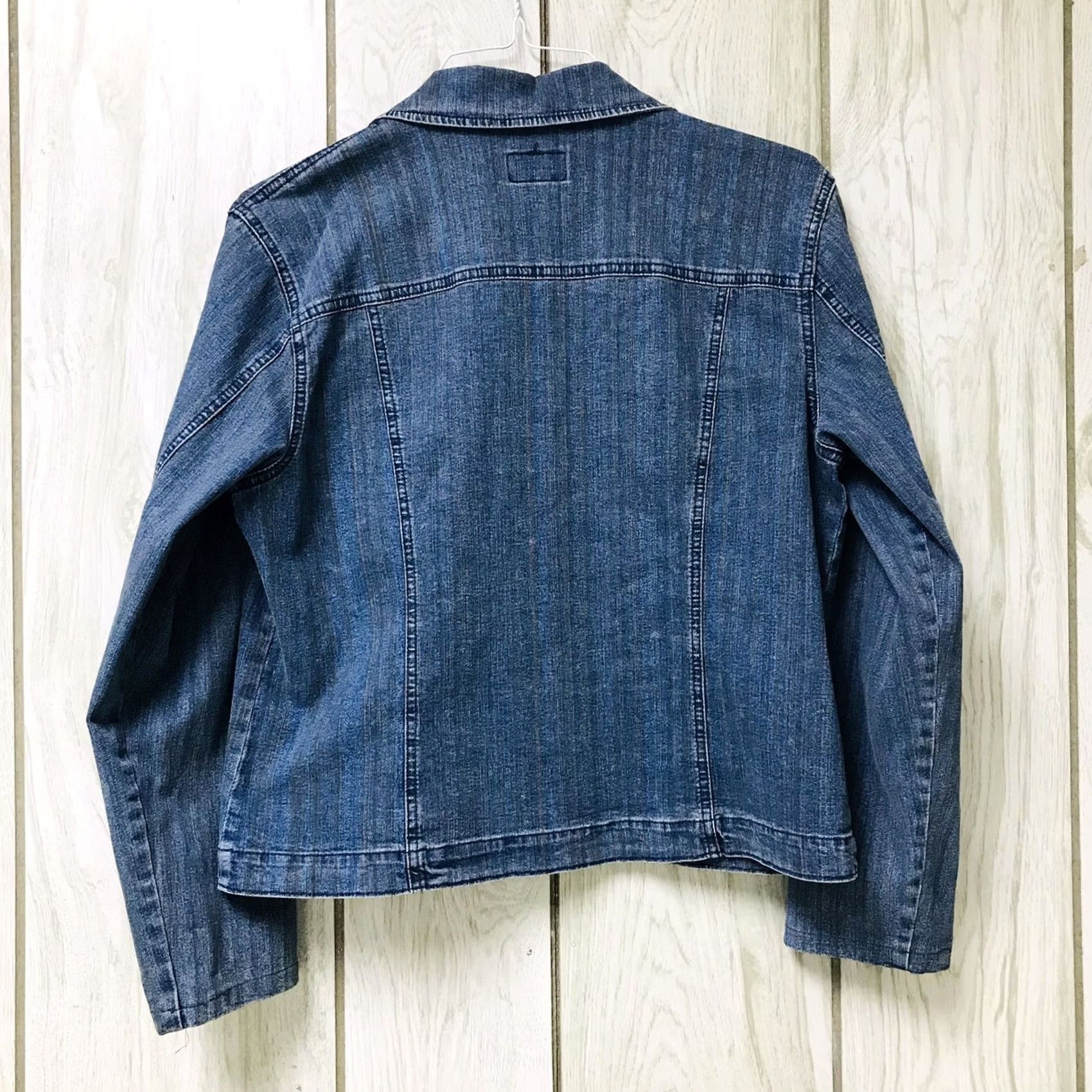 Denime FDJ French Dressing Women Stretch Multicolor Denim Jean Jacket M Jacket Womens Jean Cropped? Size 32" / US 10 / IT 46 - 2 Thumbnail