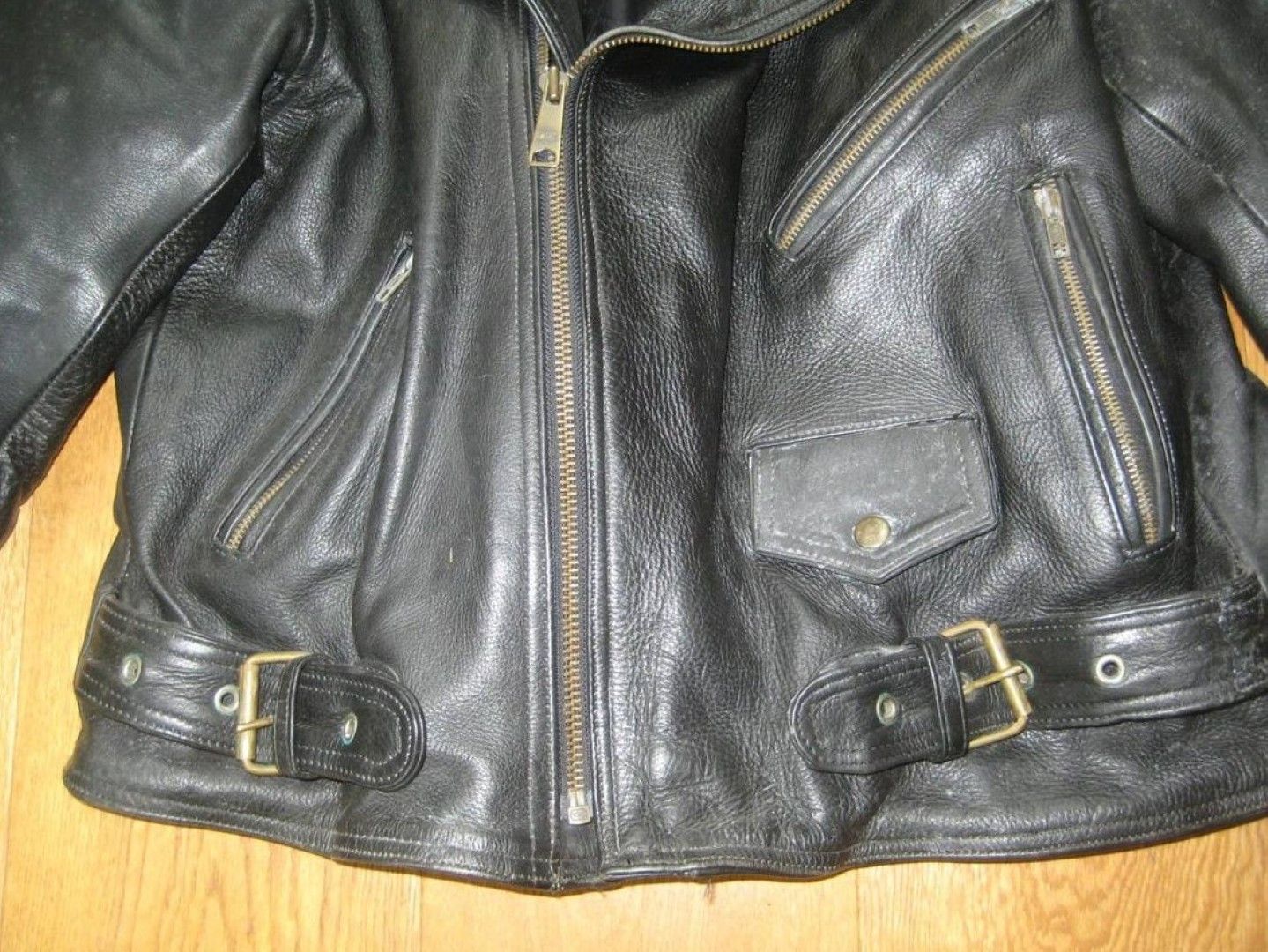 Vintage Vintage Unique Handpainted Perfecto Leather Jacket 46 Size US S / EU 44-46 / 1 - 7 Thumbnail