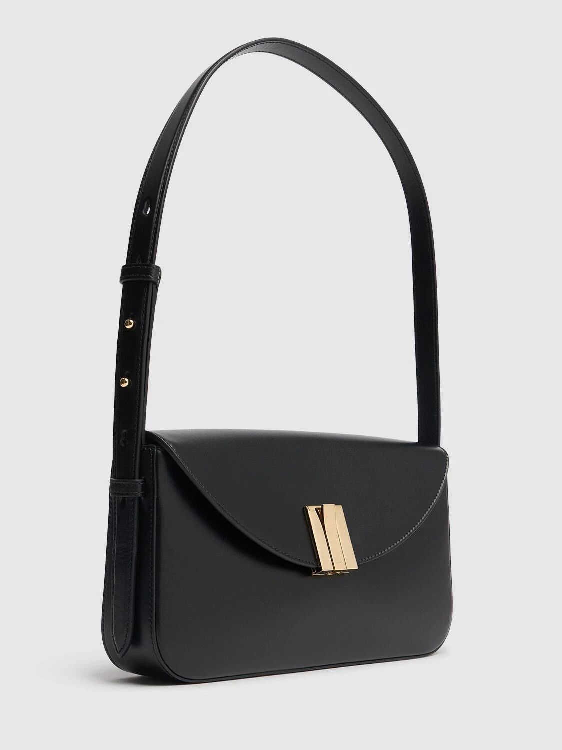 BALLY Ollam Black Leather Shoulder Bag New