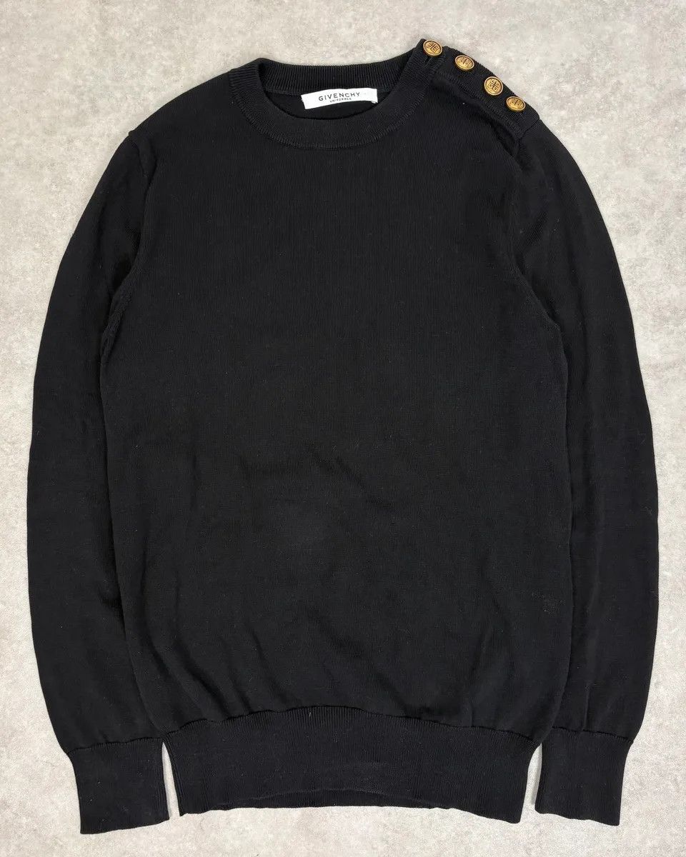 Givenchy AW2023 Givenchy Black Guilded Buttons Sweater Size US S / EU 44-46 / 1 - 1 Thumbnail