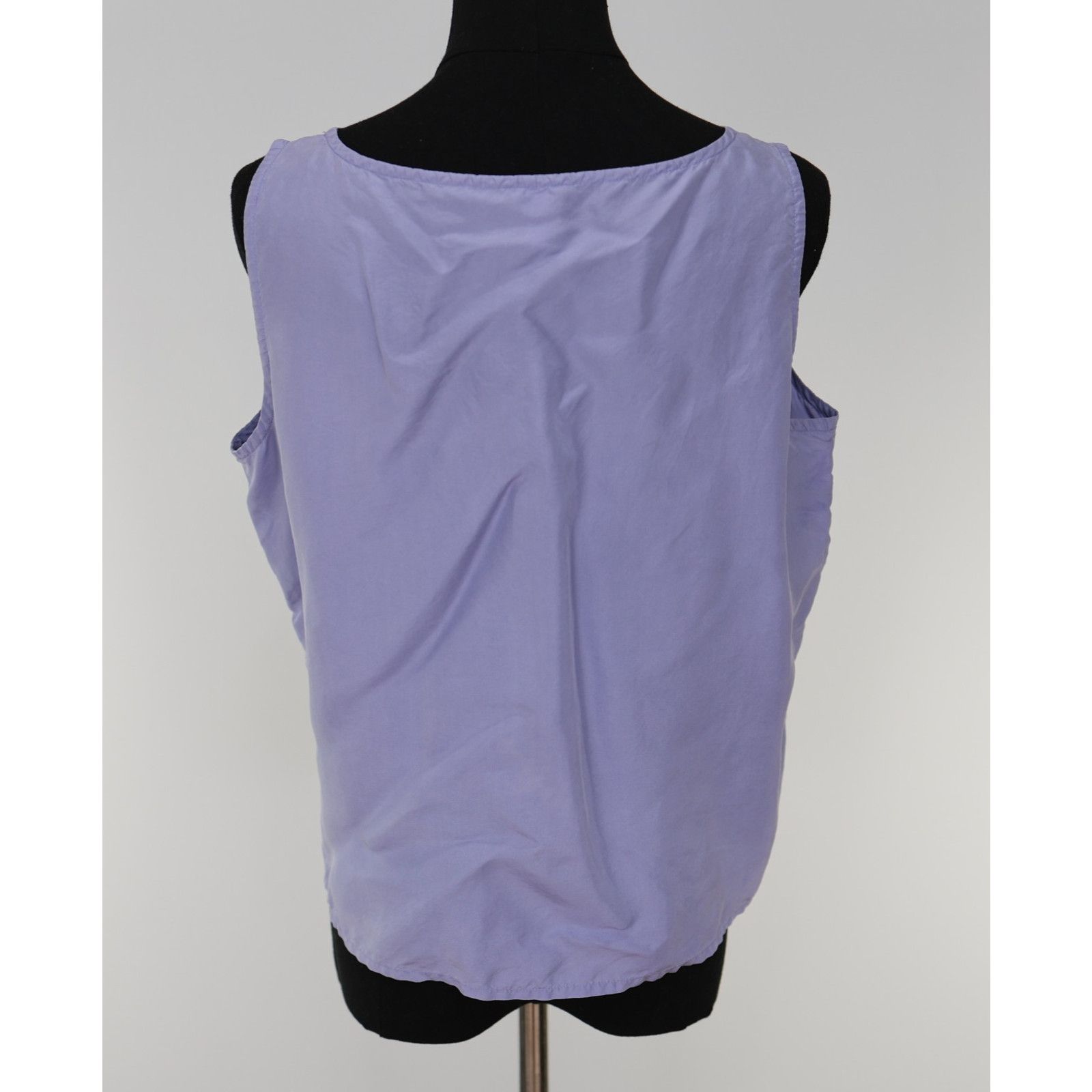 Eileen Fisher EILEEN FISHER Purple 100% Silk Casual Petite Tank Top Sz PL Size L / US 10 / IT 46 - 3 Thumbnail