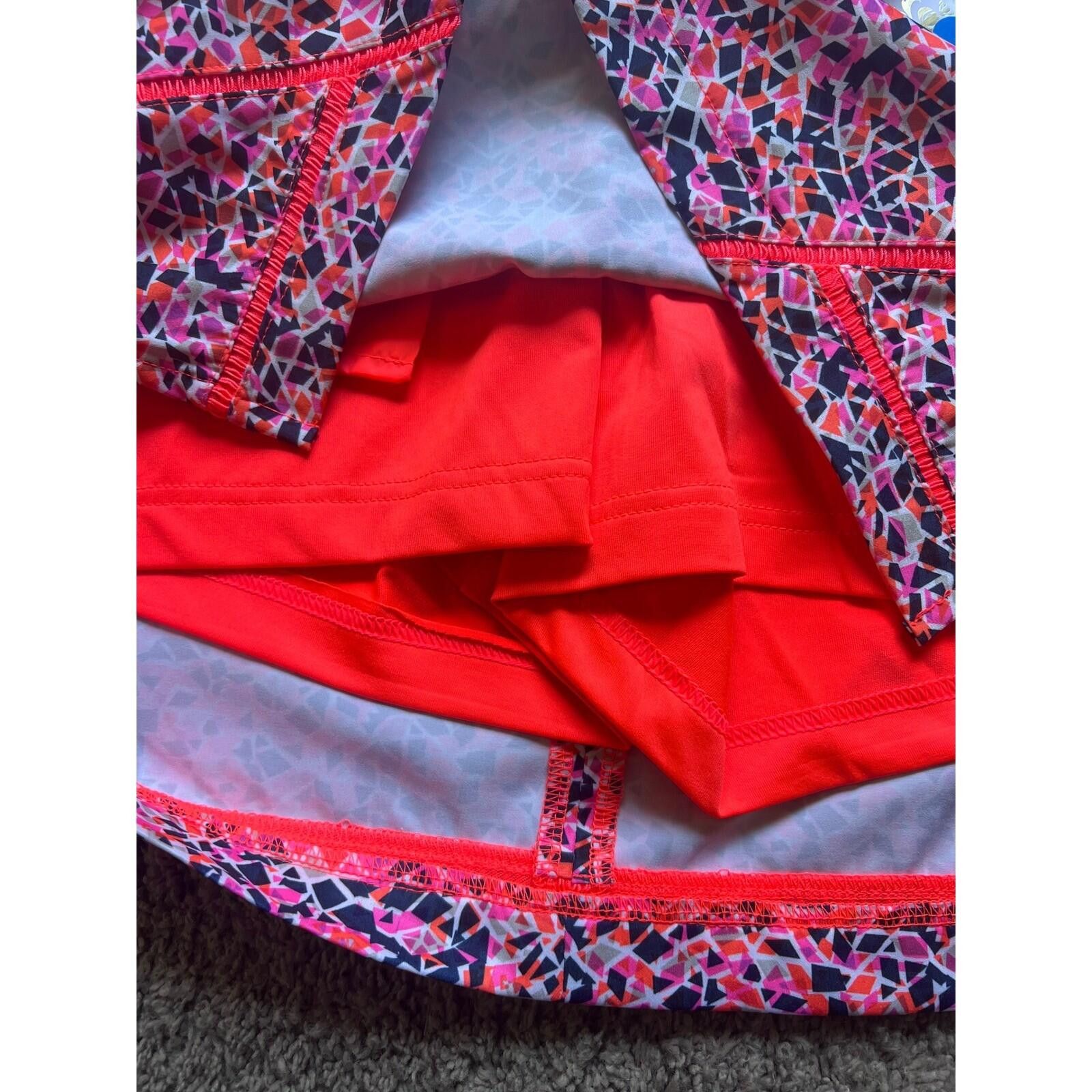 Other Lady Hagen Womens Print Golf Skort Pink Orange Size 0 NEW Size ONE SIZE - 5 Thumbnail