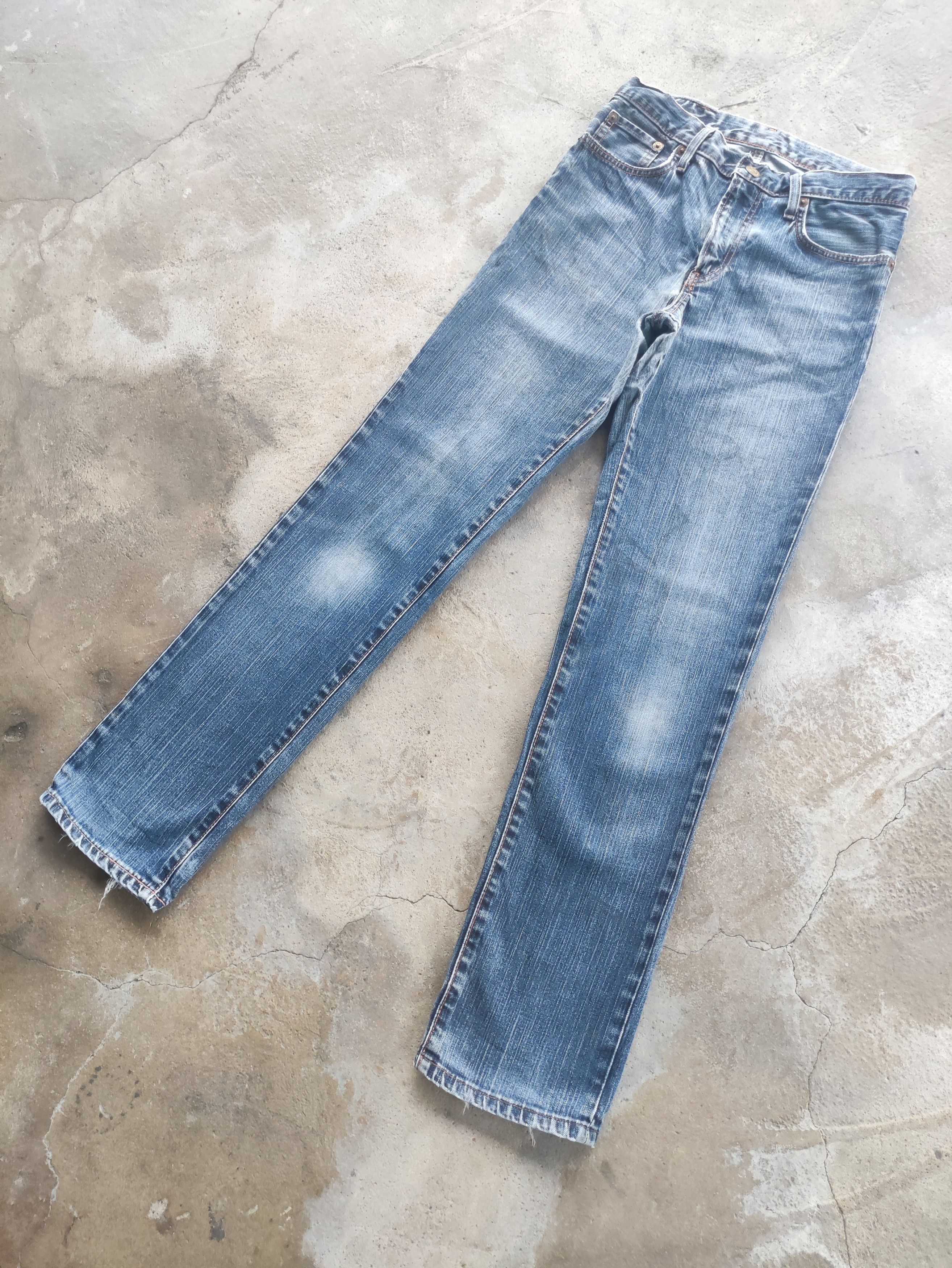 Edwin Vintage Edwin Brand Straight Cut Jeans Faded Ripped Pants Size US 29 - 2 Thumbnail