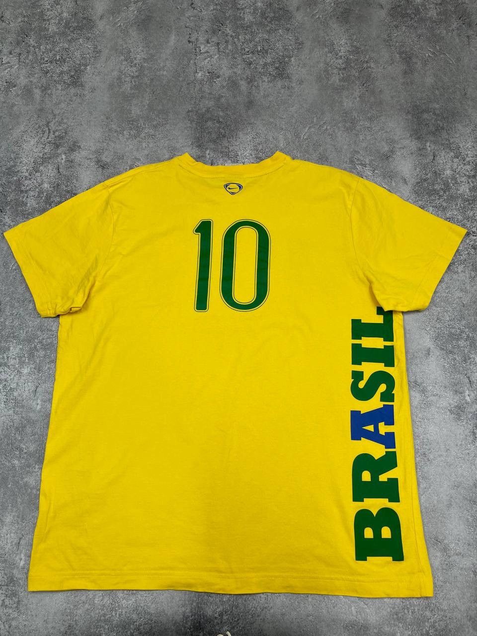 Nike Ronaldo #10 Nike Brazil Football T-Shirt Yellow Size XL Size US XL / EU 56 / 4 - 6 Thumbnail