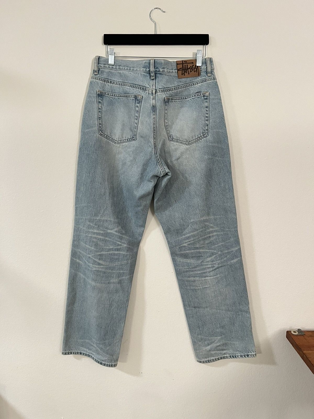 Stussy Ss25 Stussy big ol jean light blue vintage wash tag size 28 