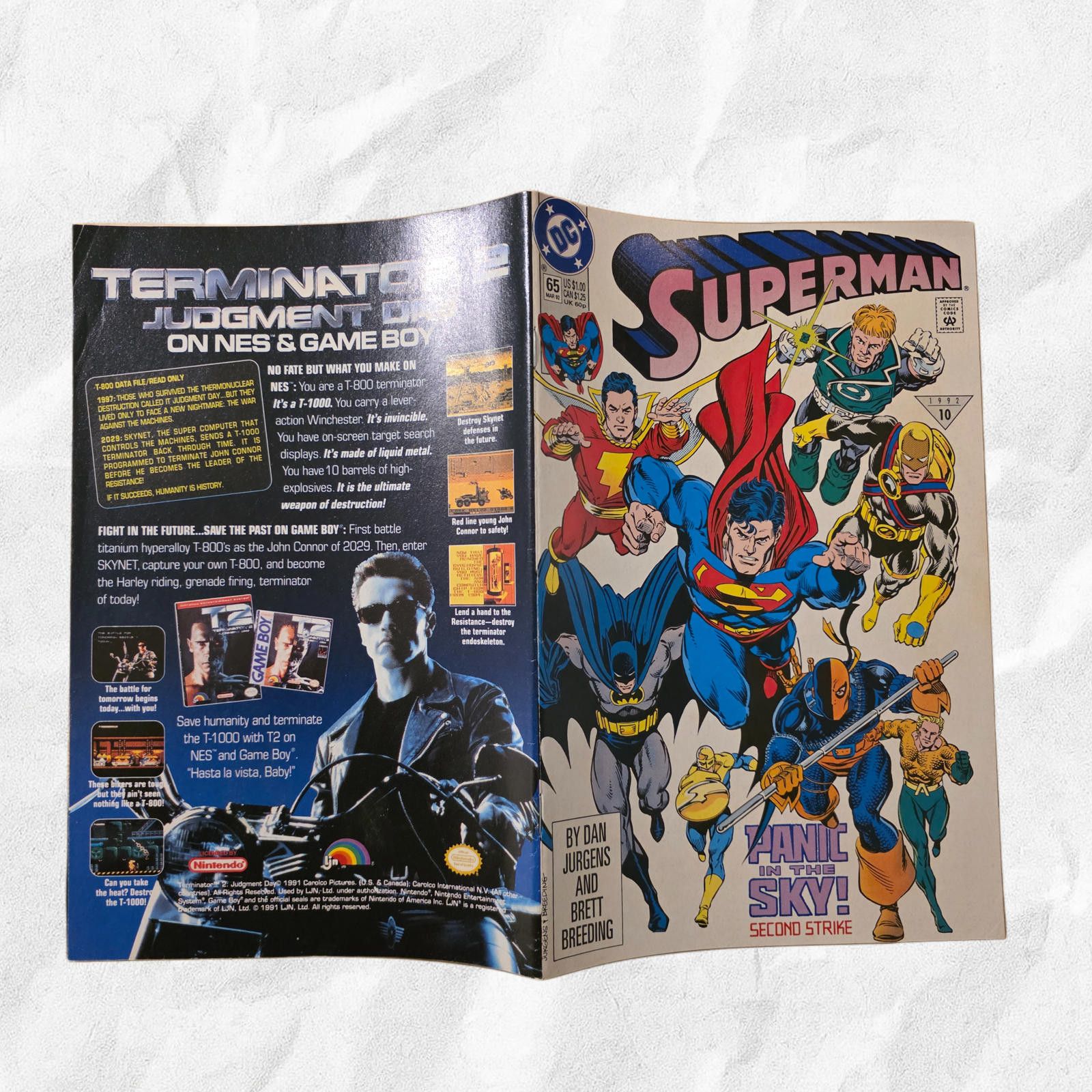 DC Comics Superman #65 1992 VF Panic in the Sky DC Classic Comic (C) Size ONE SIZE - 4 Thumbnail