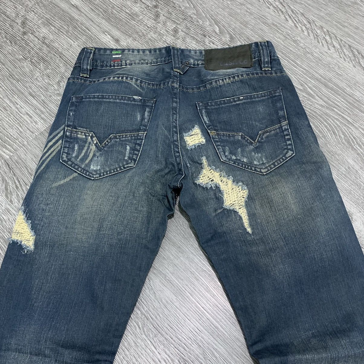 Diesel Diesel Zatiny Distressed Denim Pant Size US 30 / EU 46 - 8 Thumbnail