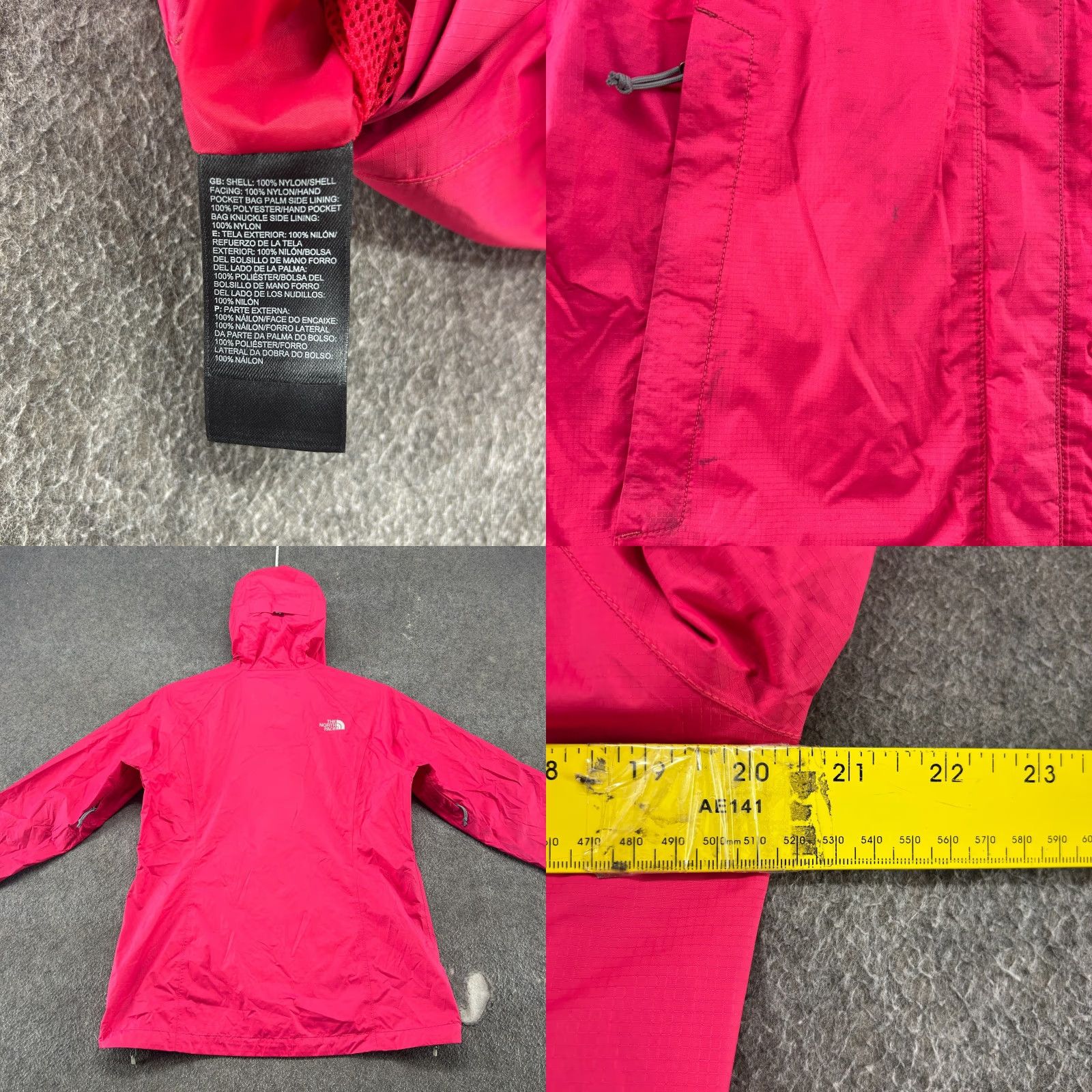 The North Face VINTAGE? No — The North Face Hooded Windbreaker Jacket Womens M Pink HyVent 2.5L Softshell Zip Full Zip Regular Fit Size M / US 6-8 / IT 42-44 - 8 Thumbnail
